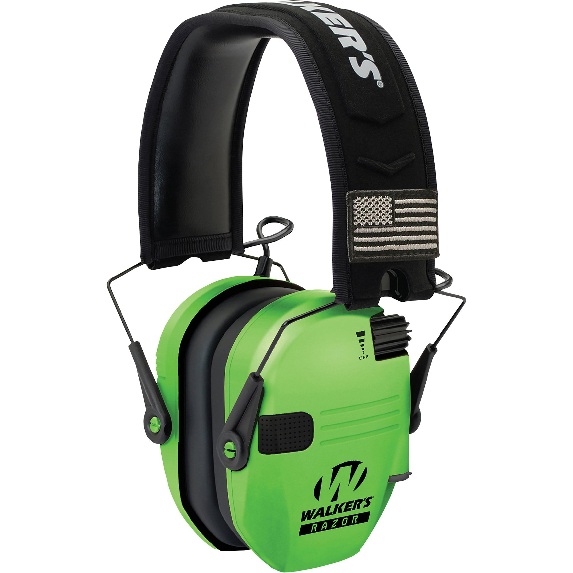 Ern Protector Razor Walker's Razor Electronic Hearing Protector — NRR 23dB, Lime, Model ...