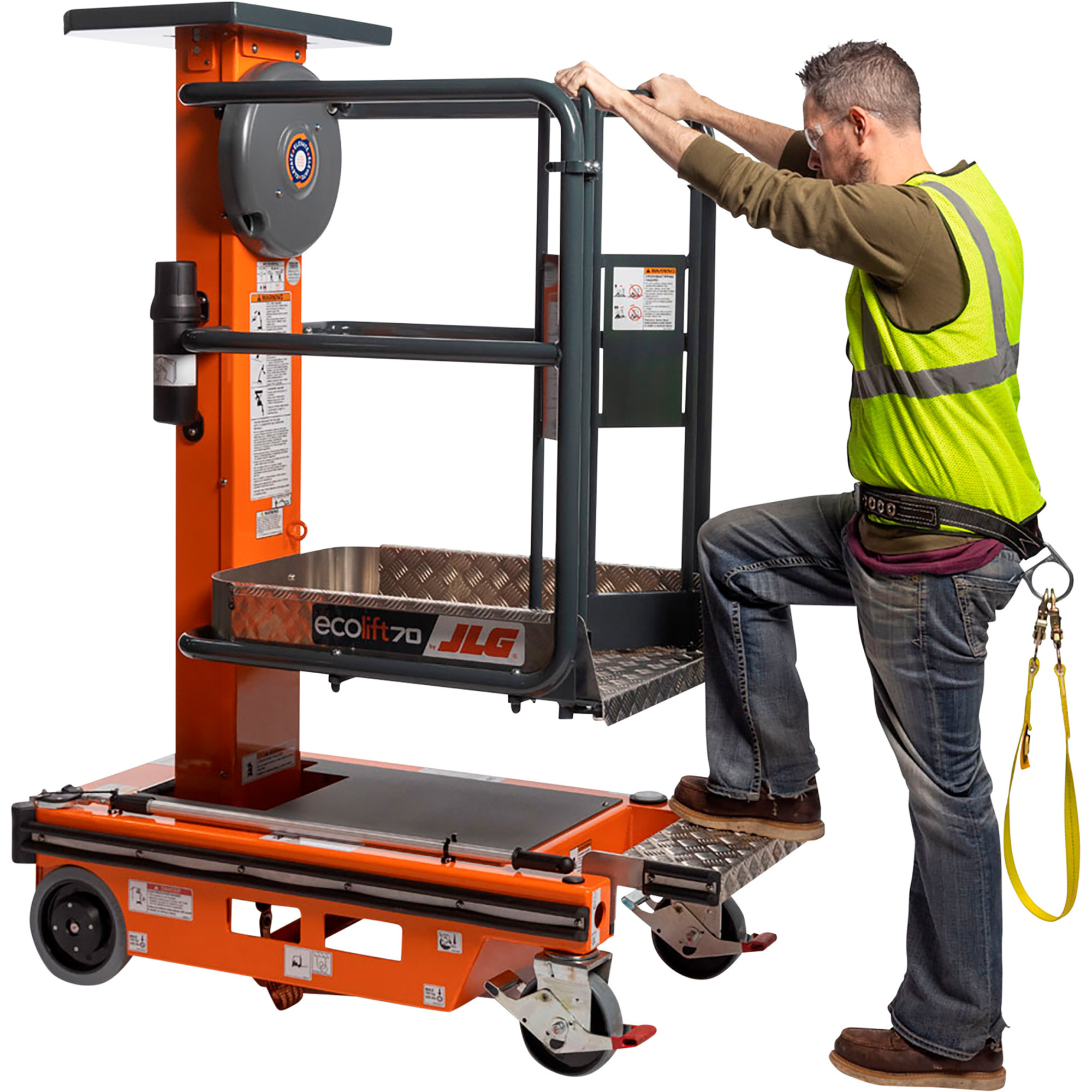 JLG EcoLift Stored Power 7ft. Personnel Lift — 330-Lb. Capacity, Model ...