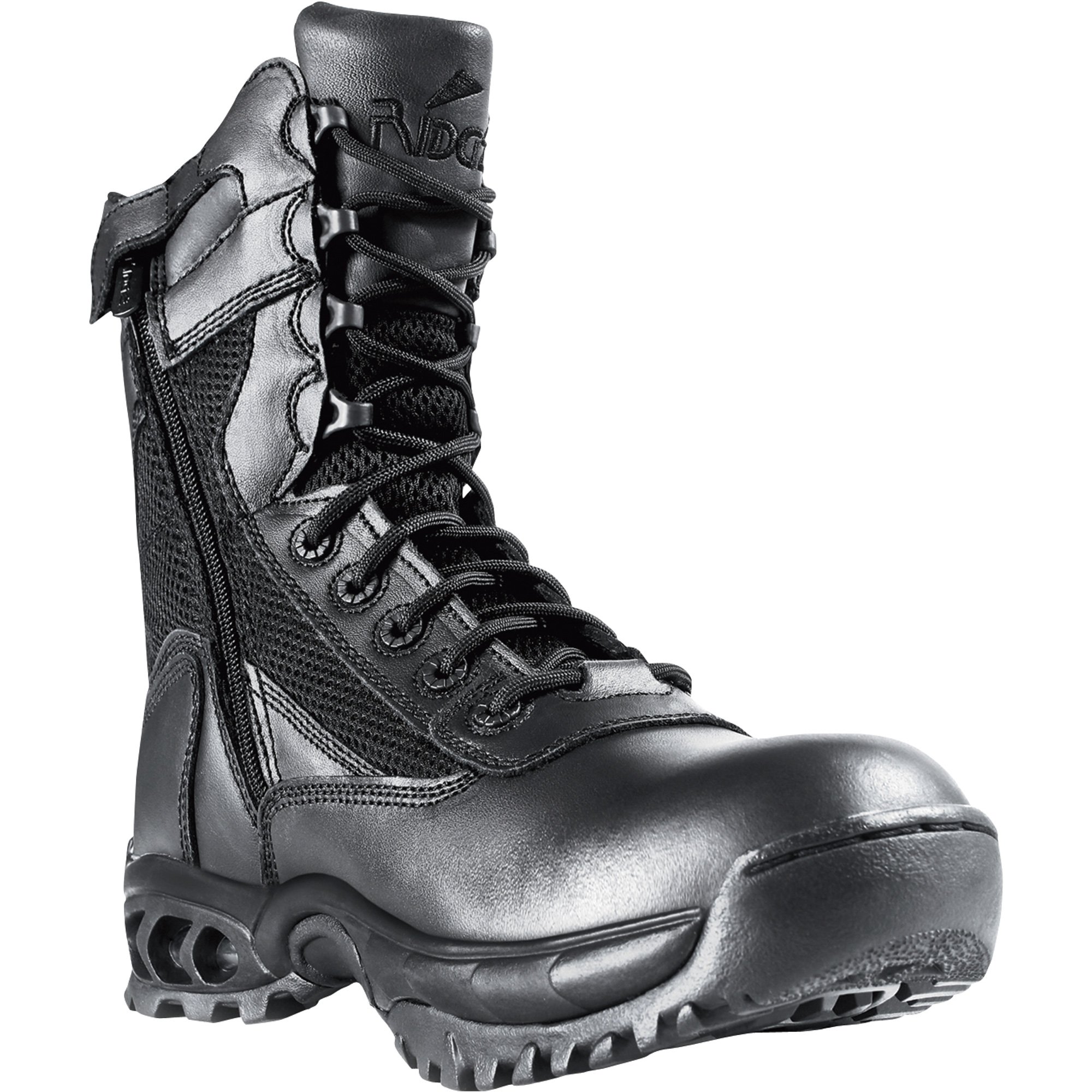 Ridge Men's 8in. Air-Tac Plus Side Zipper Tactical Duty Boot