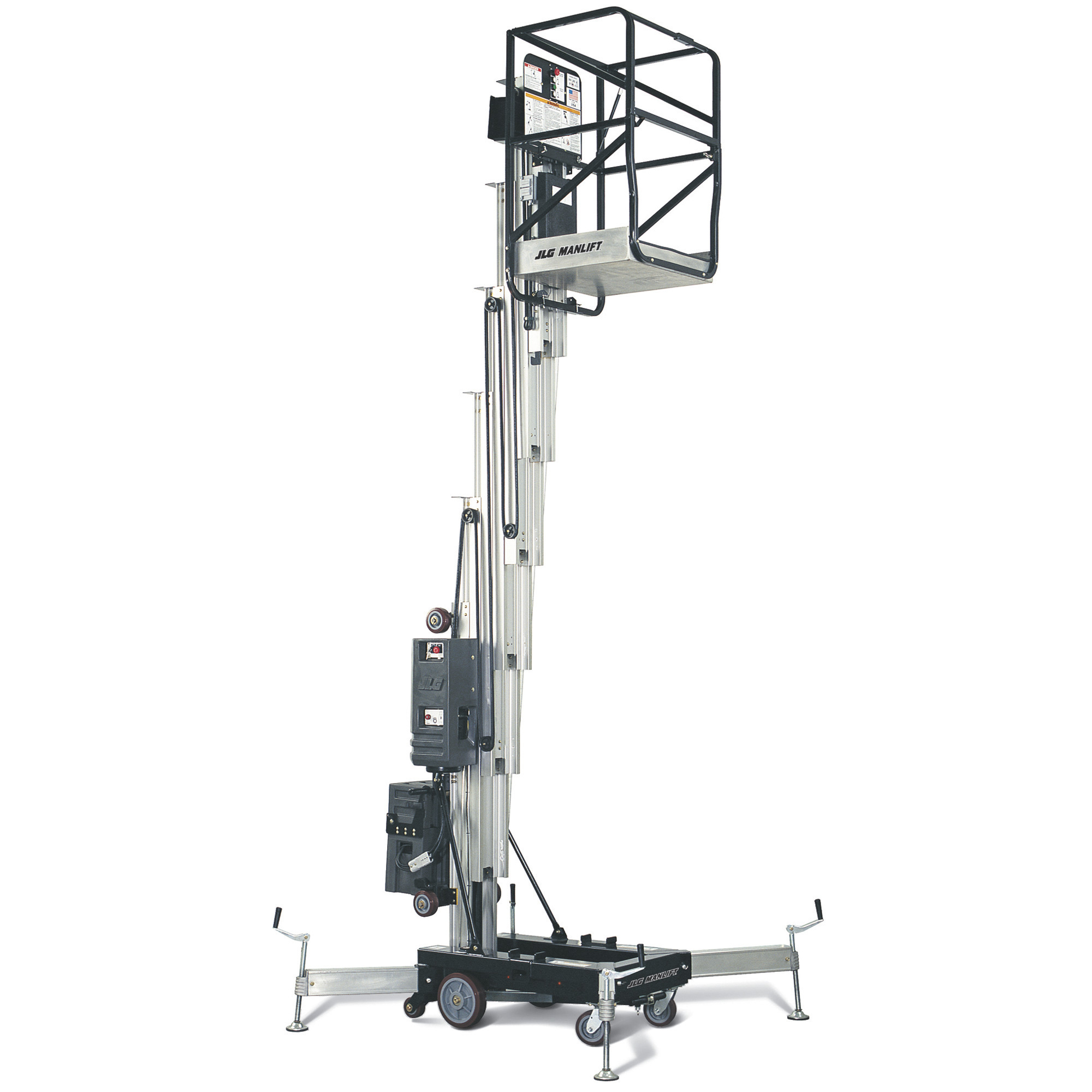 JLG 30ft. Push-Around Vertical Mast Lift, 1100-Lb. Capacity, DC Powered, Model# 30AM-DC