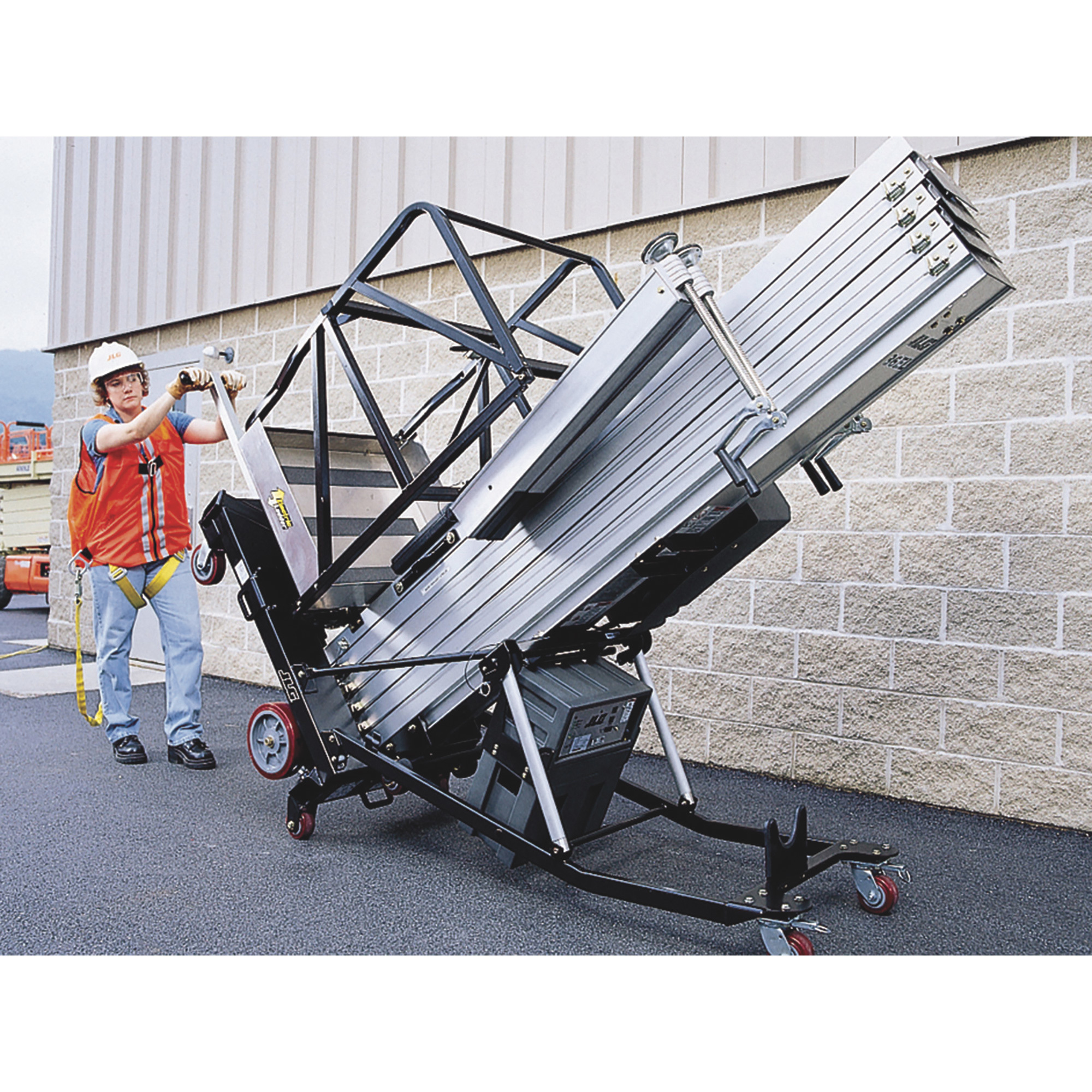 JLG 30ft. Push-Around Vertical Mast Lift — 1100-Lb. Capacity, DC Powered,  Model# 30AM-DC