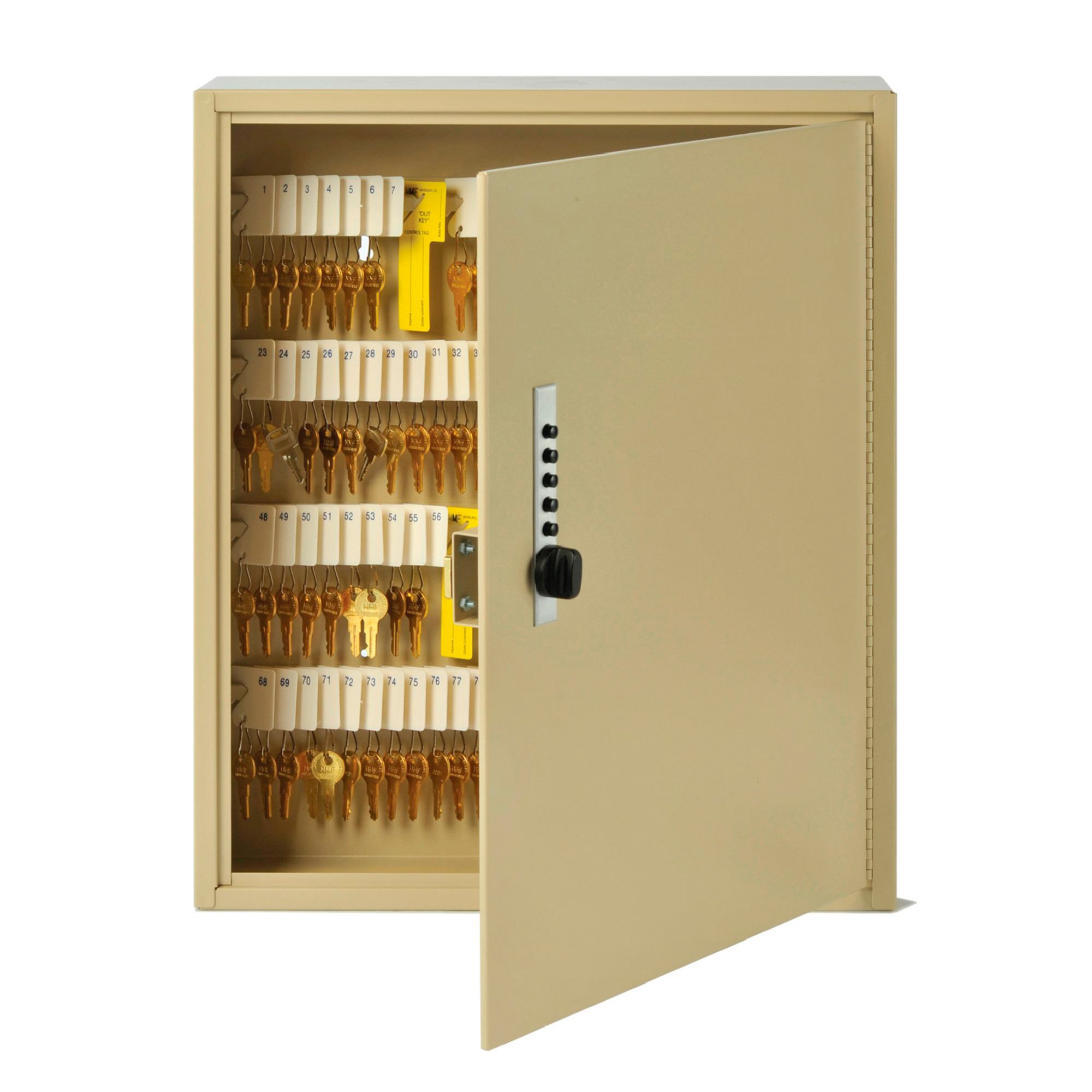 STEELMASTER Uni-Tag Key Cabinet with Simplex Lock — 120-Key Capacity ...