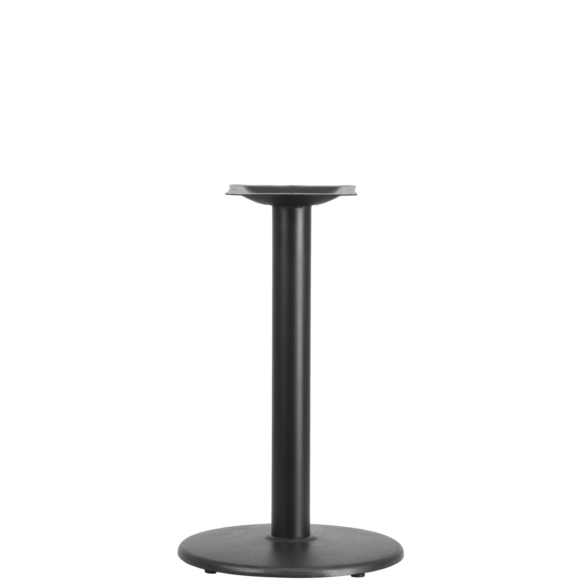 Flash Furniture 18in. Round Table Base with Table Height Column and Foot Ring, Black, Model# XUTR18