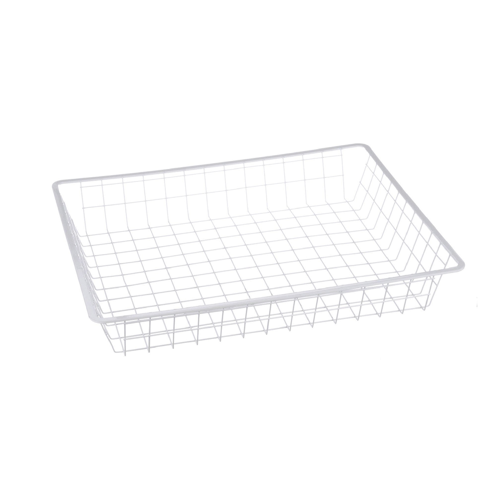Marlin Steel Wire Material Handling Tote Basket, 17in.L x 21in.W x 3.17in.H