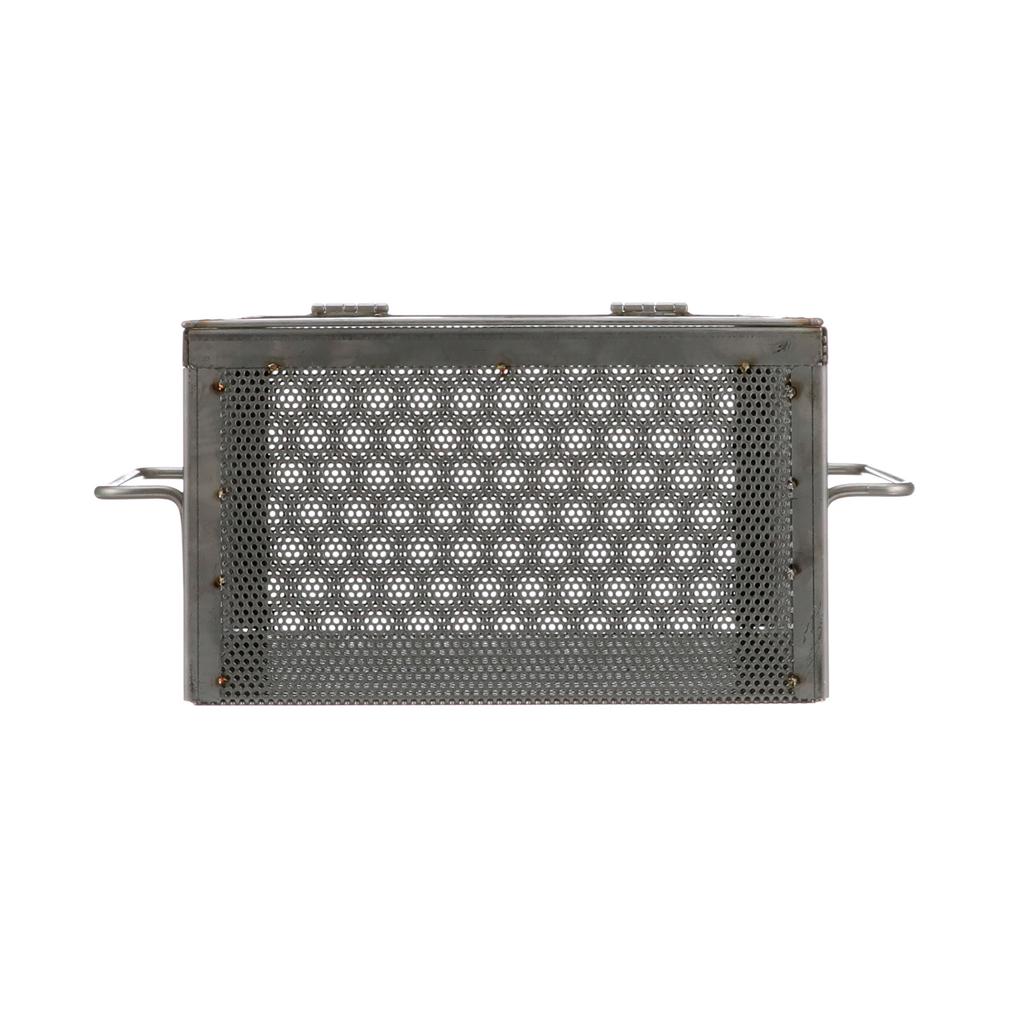 Marlin Perforated Sheet Metal Conveyor Basket, 10.57in.L x 8.45in.W x 6.25in.H