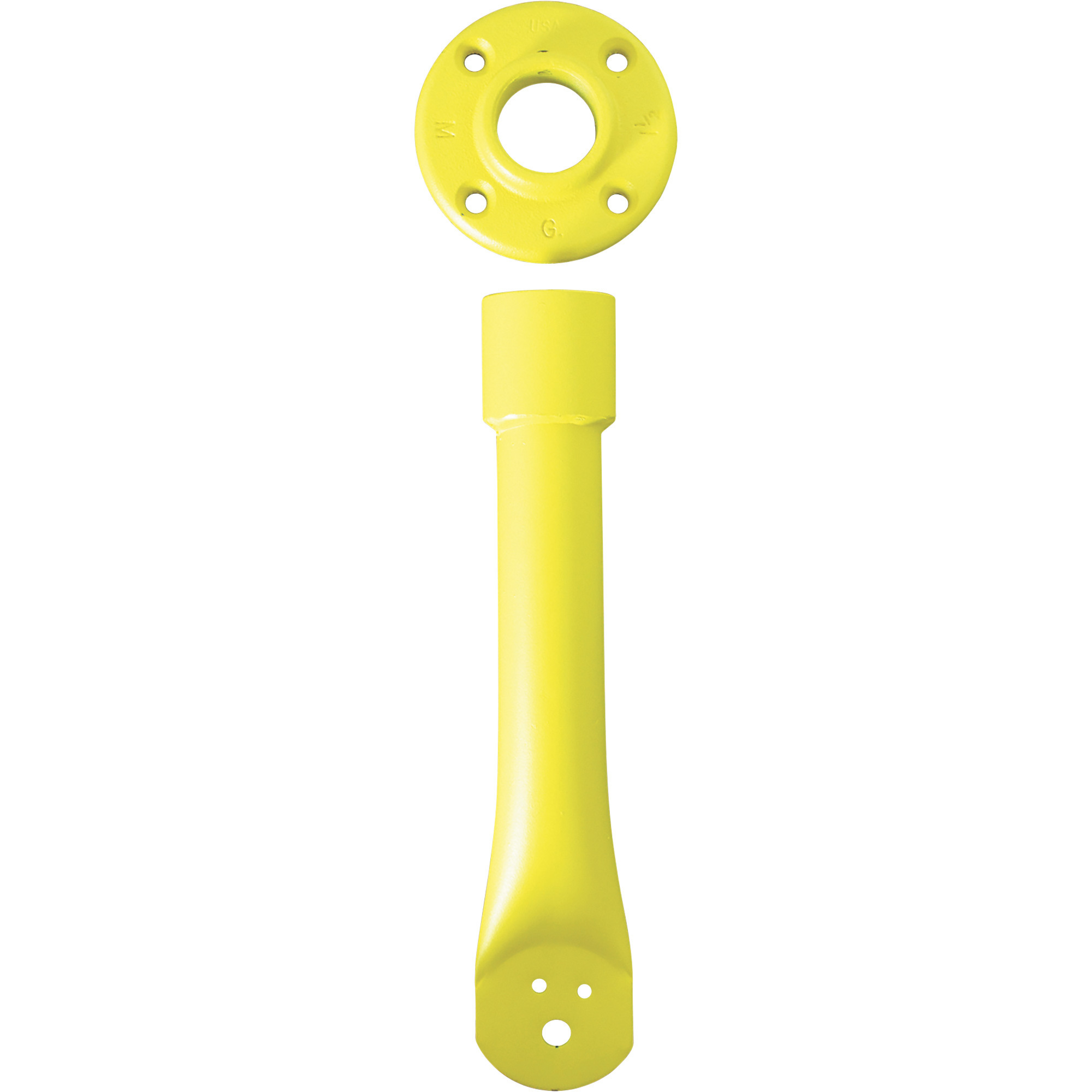 TPI Ceiling Mount for Fan Head - Steel, Yellow, Model# HDM-C