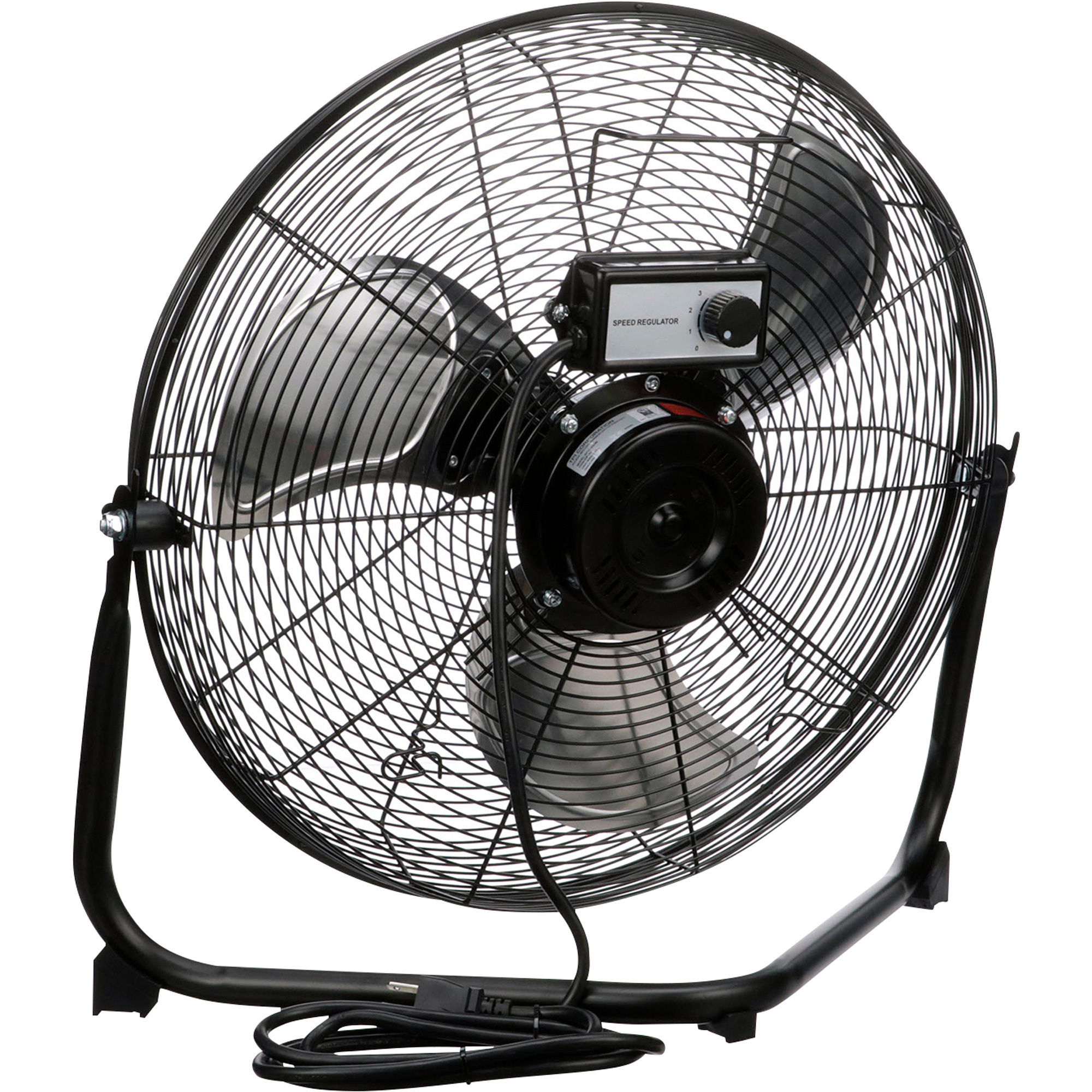 TPI Commercial Floor Fan — 18in., 3 Speeds,1600 CFM, 1/5 HP, 120 Volt ...