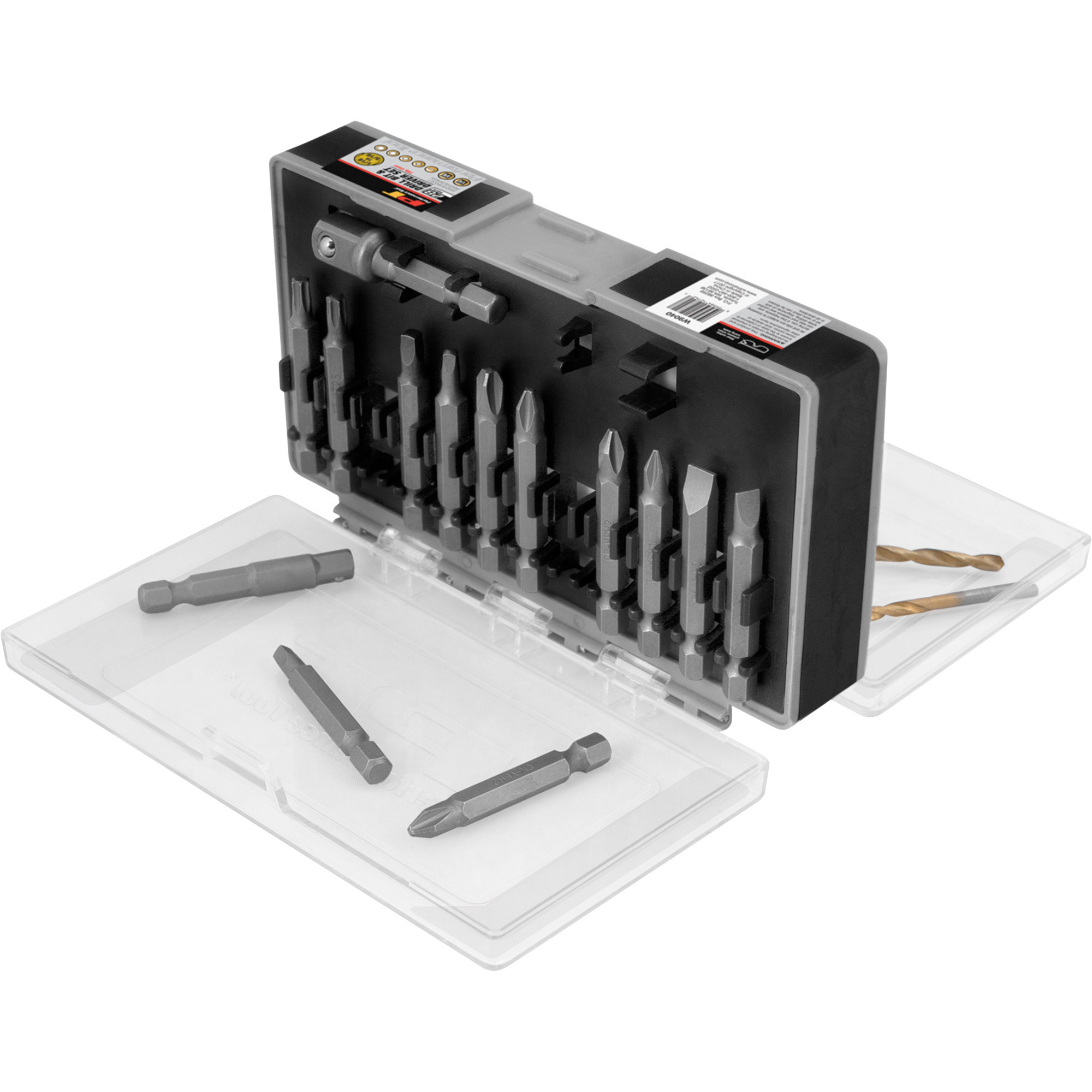Performance Tool 1/4in. Driver and Titanium Drill Bit Set, 28-Pc., Model# W9040