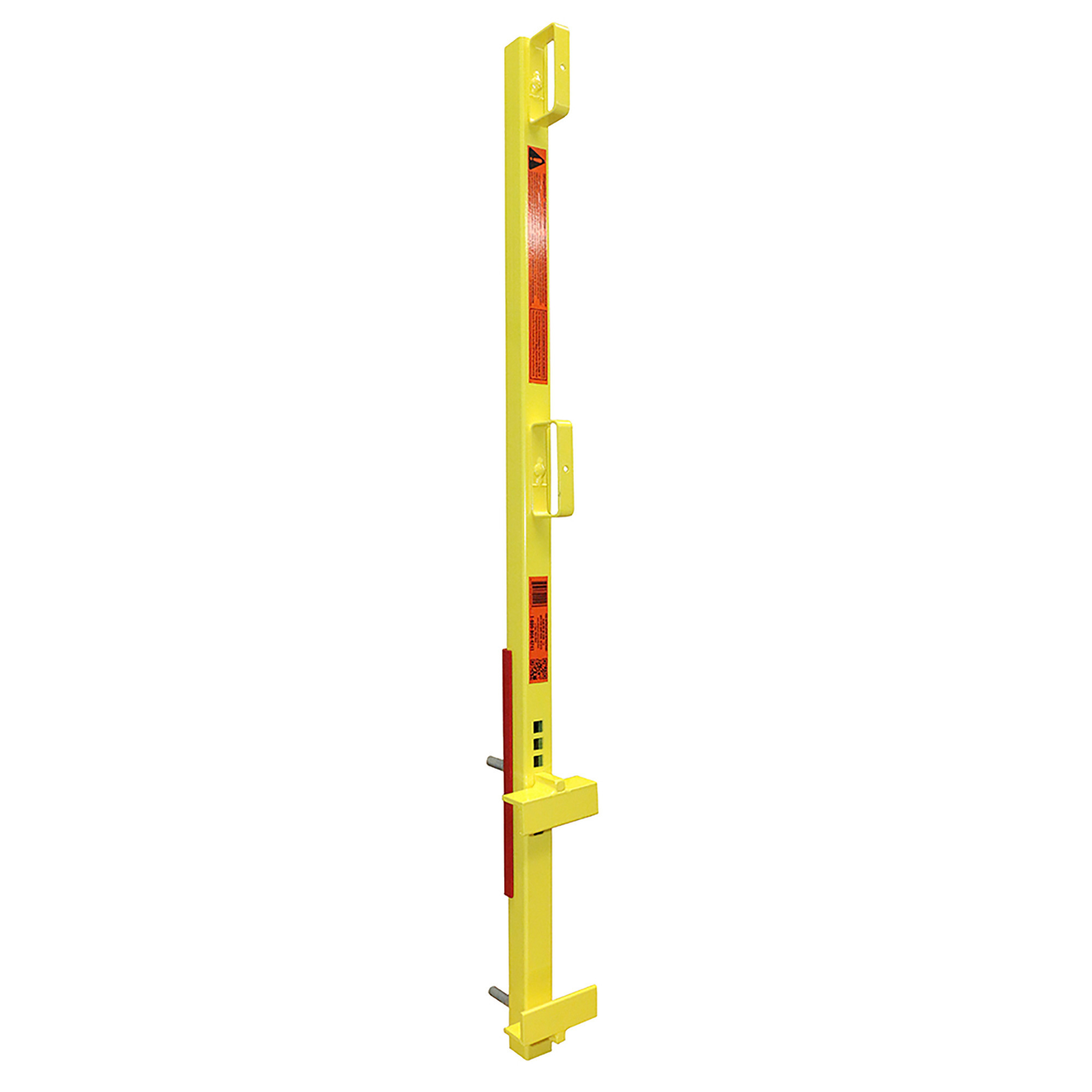 Safety Maker StringerShield Stair Rail Clamping System, Yellow, 4in.L x 45in.H, Model# C-0600