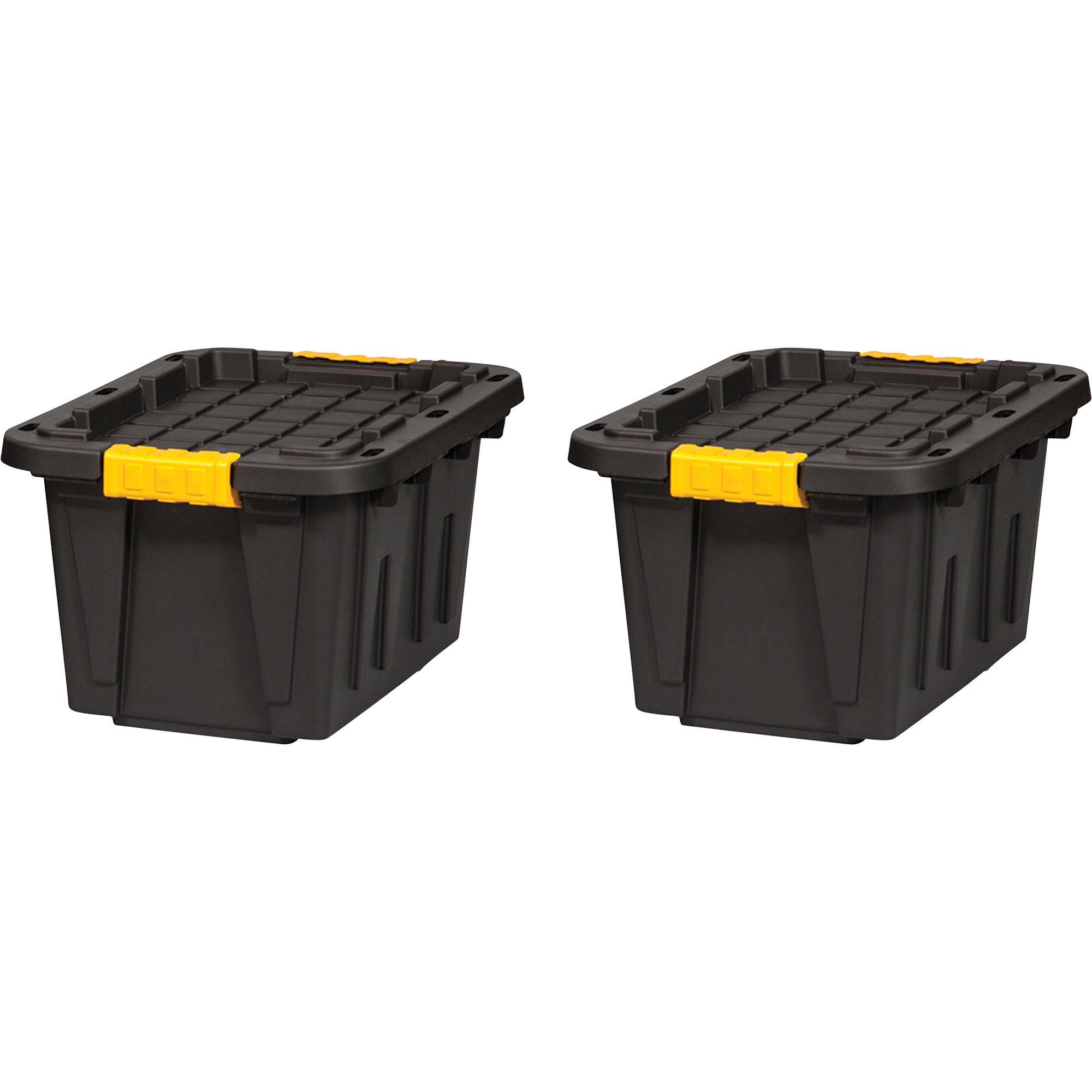 Tough Box Latching Storage Tote — 2-Pack, 12-Gallon