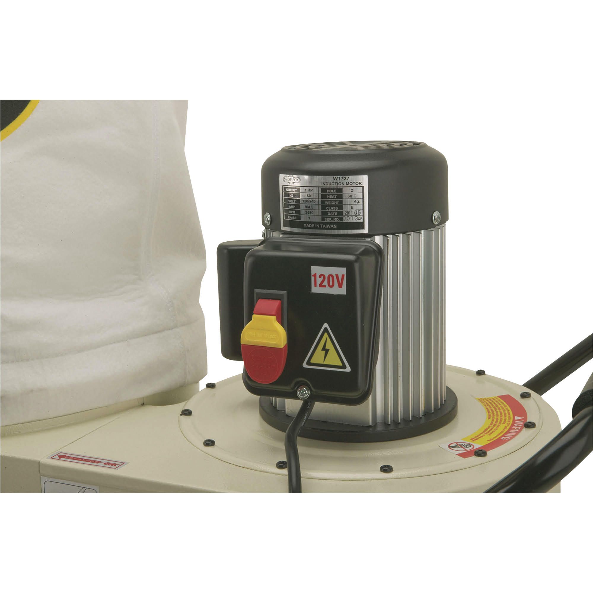 Shop Fox Dust Collector, 1 HP, 800 CFM, Model W1727 Northern Tool