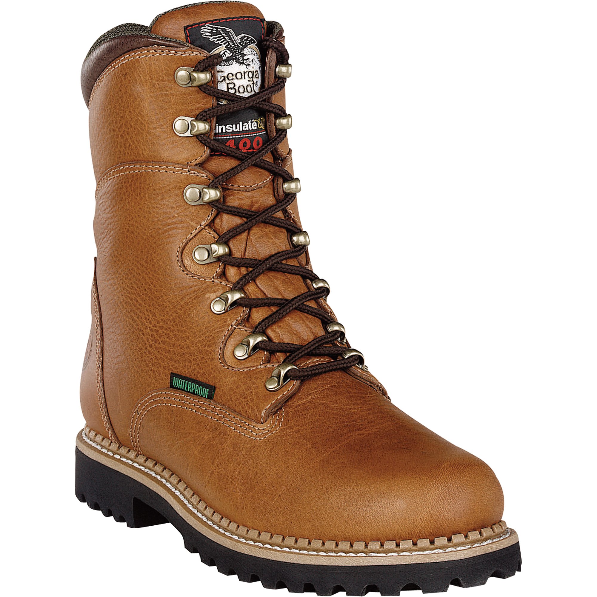 Georgia 8in. Waterproof Work Boot — Curry Tan, Size 8, Model