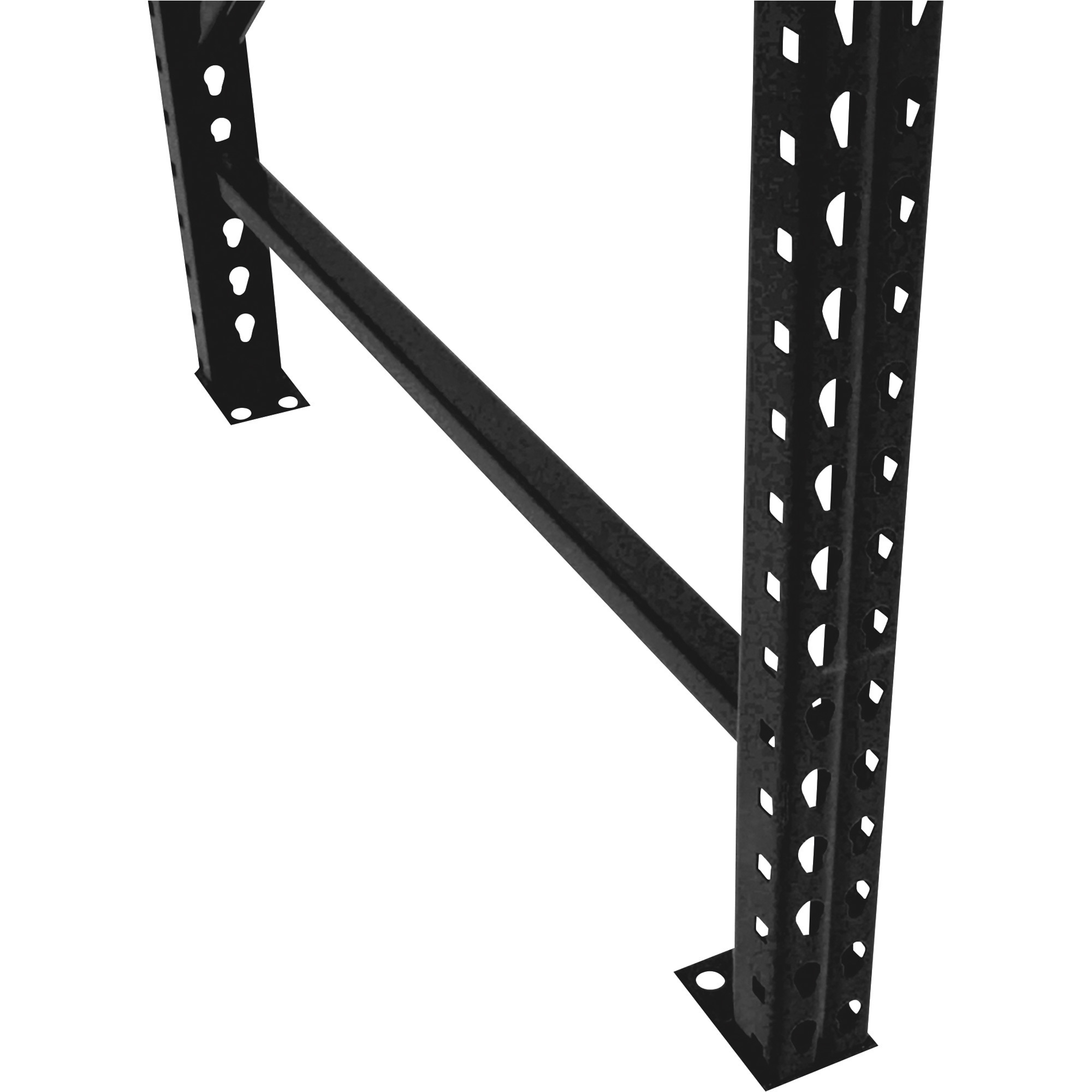 AK Industrial Teardrop Pallet Rack Frame, 30in. x 96in., Black, Model