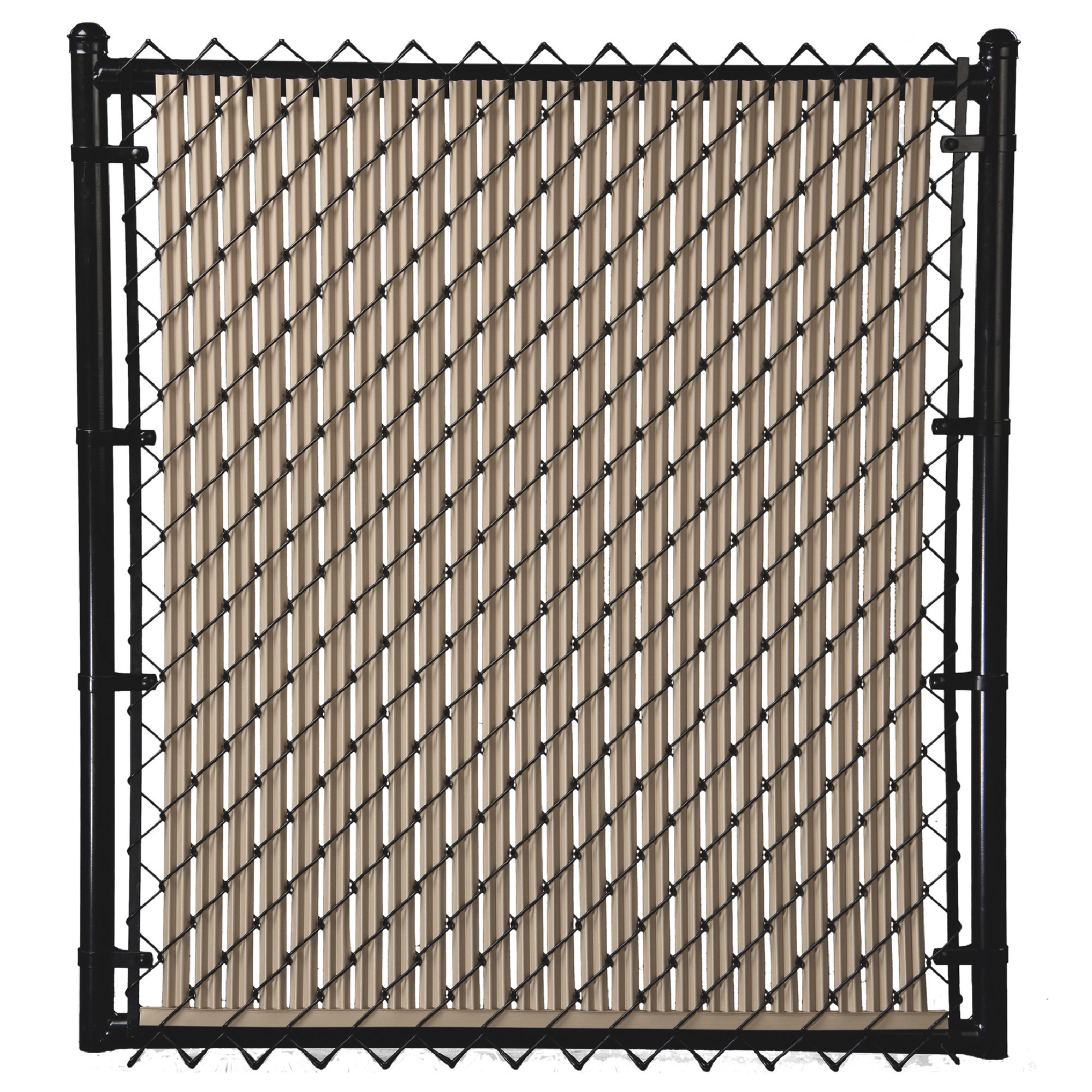 Slats With Rope Ridged Slats 8ft. Vertical Privacy Slats, 82-Pc. Set, Beige, Covers 10 ...