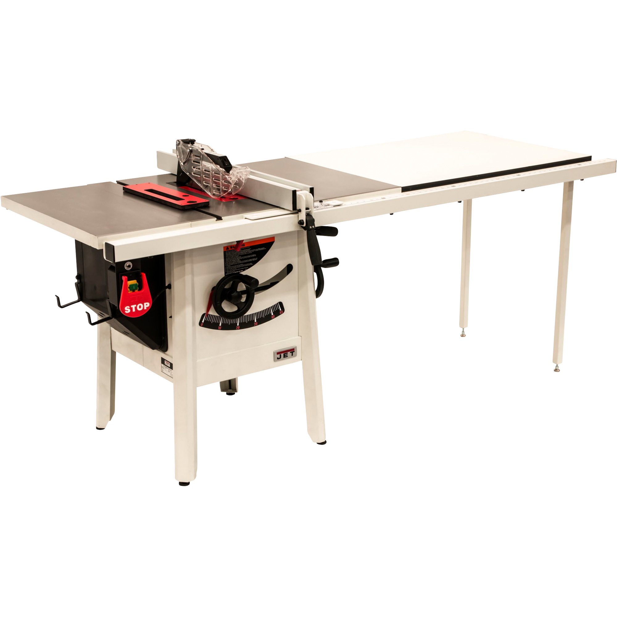 JET ProShop 10in. Table Saw, 1.75 HP, 115 Volt, 52in. Rip, Cast Wings, Model# JPS-10