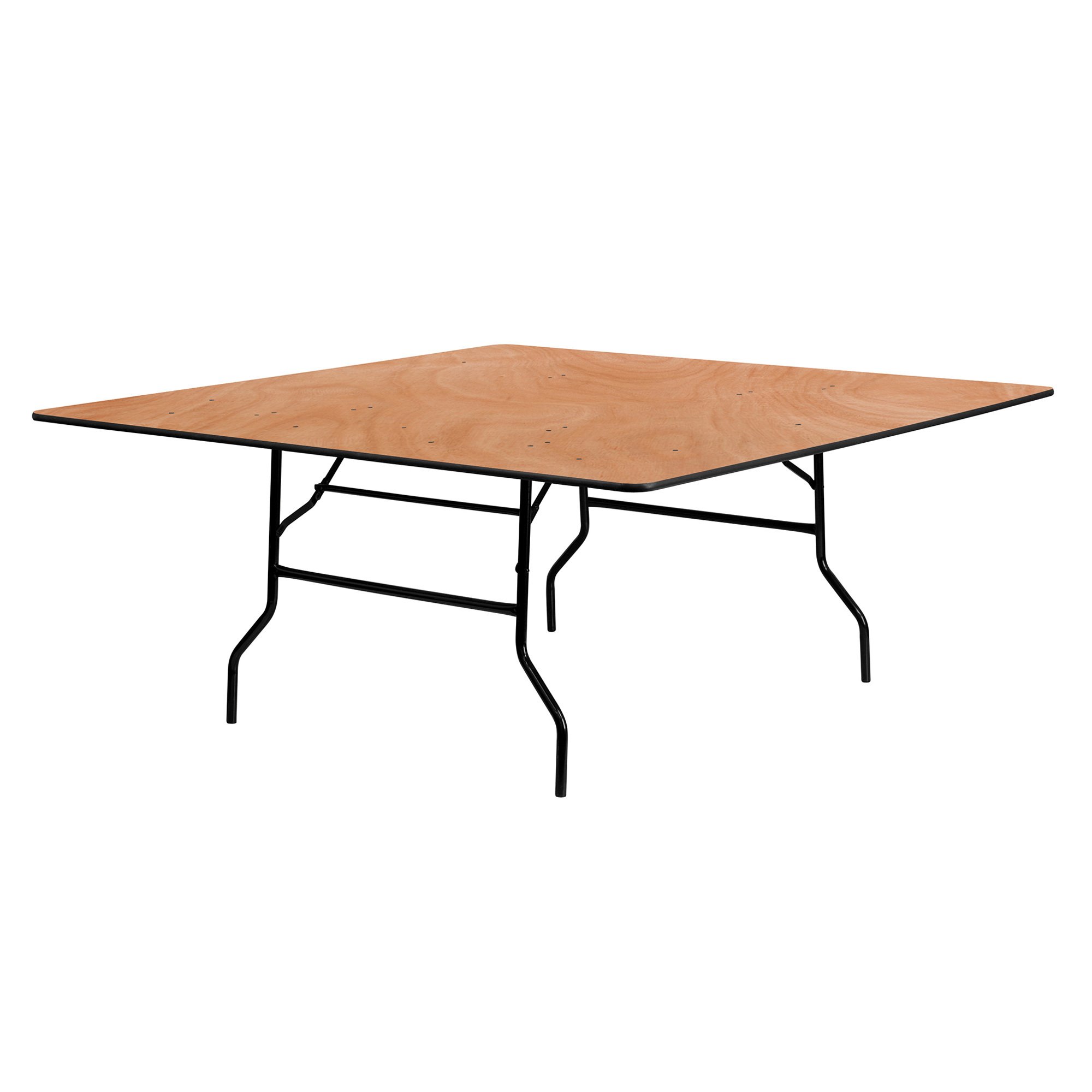 Flash Furniture 72in. Square Wood Folding Table — Natural