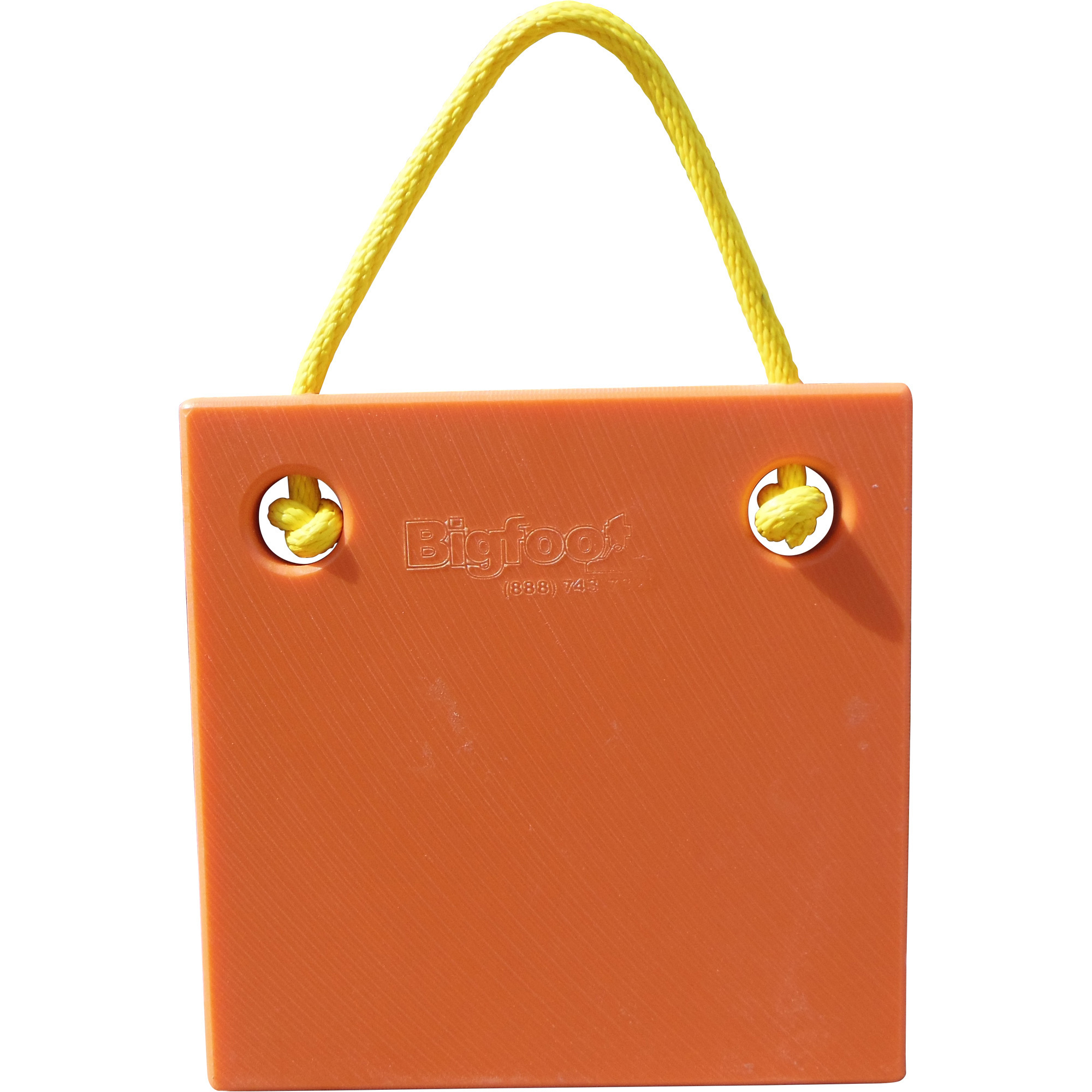 Bigfoot Outrigger Pad — Safety Orange, 18in.L x 18in.W x 1in. Thick