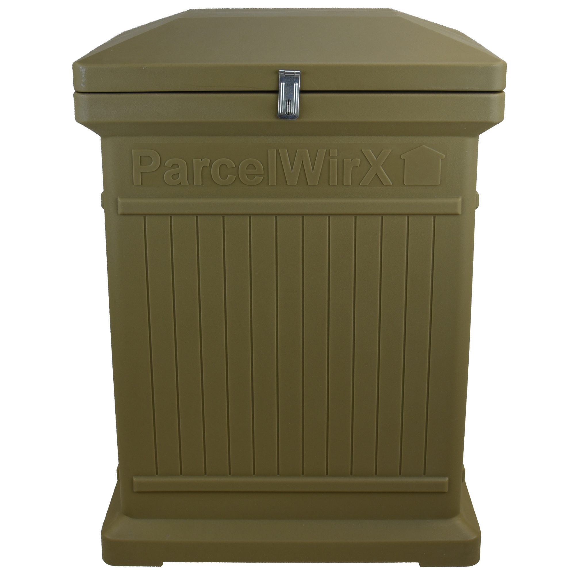 ParcelWirx Premium Vertical Delivery Drop Box, Oak Finish, 18in.W x 24in.D x 33 1/2in.H, Model# 5502-00400A-54-81