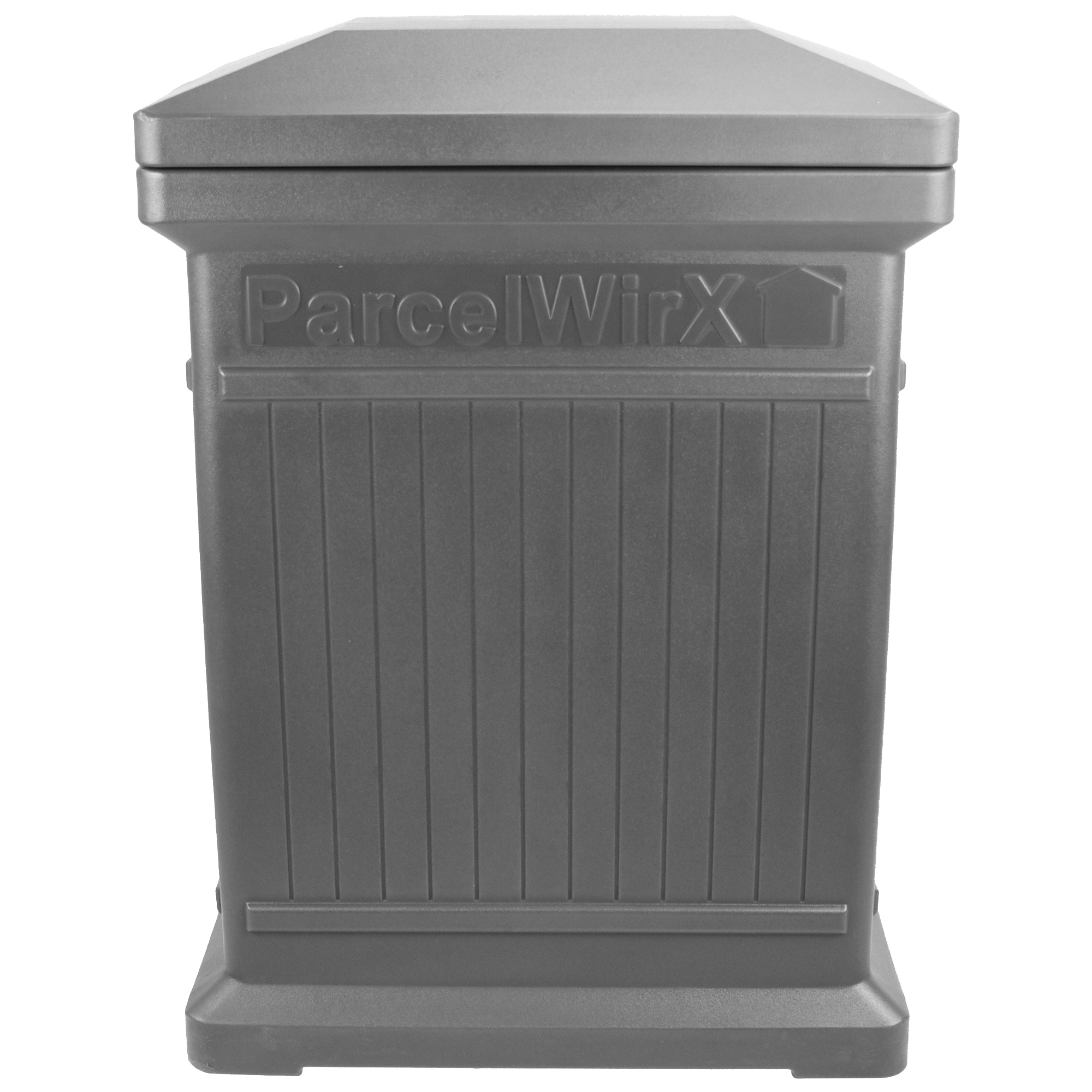 ParcelWirx Standard Vertical Delivery Drop Box, Graphite Finish, 18in.W x 24in.D x 33 1/2in.H, Model#  5502-00401A-79-81