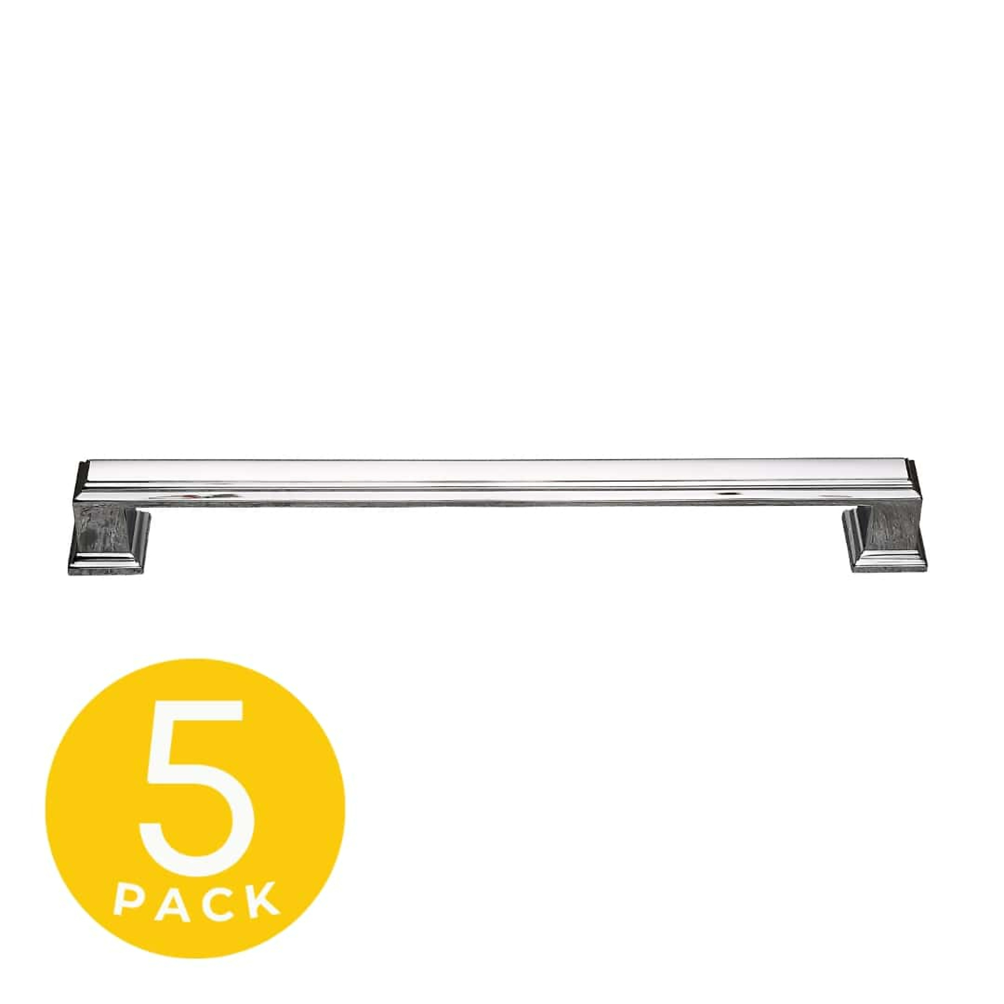 Sapphire Octa Series Cabinet Handle/Pull — 7.5in. Center-to-Center, Polished Chrome, 5-Pack, Model# SP-2044A-192-CP-5