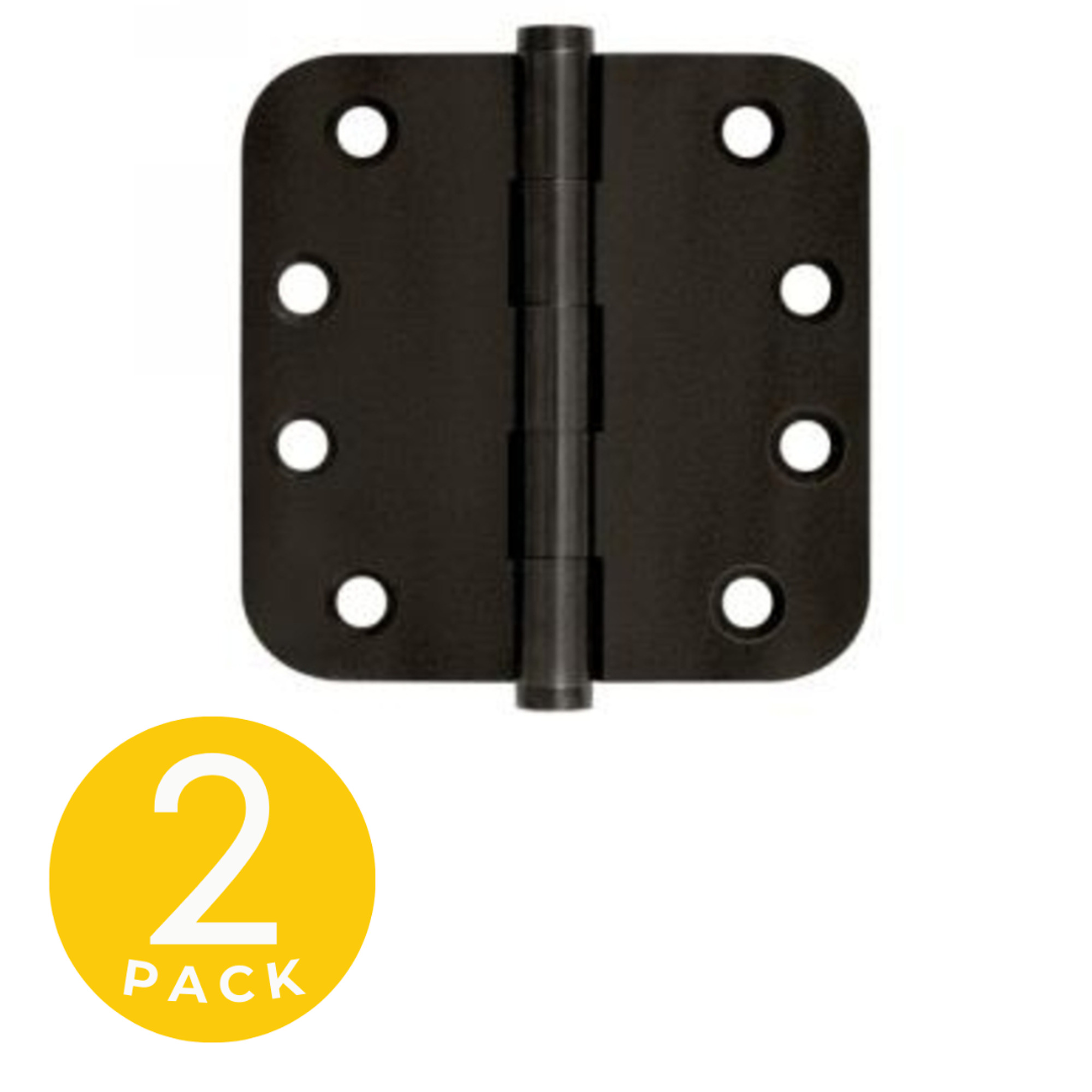 Global Door Controls Residential Hinge, 2-Pk., Rubbed Bronze, 4in. x 4in., Model# CP4040-5/8-10B