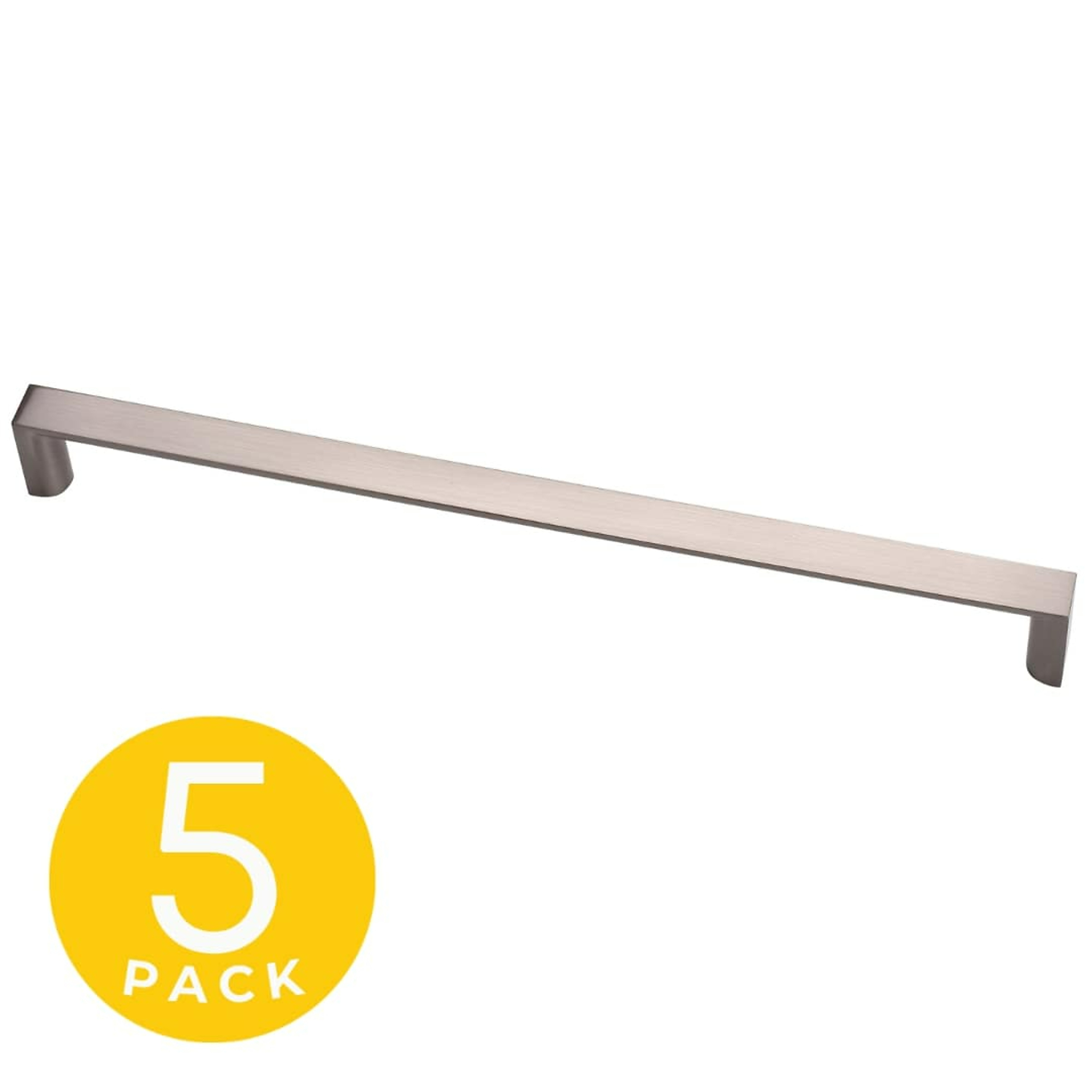 Sapphire Solar Series Cabinet Handle/Pull — 5in. Center-to-Center, Modern Satin Nickel, 5-Pack, Model# SP-2042C-128-SN-5
