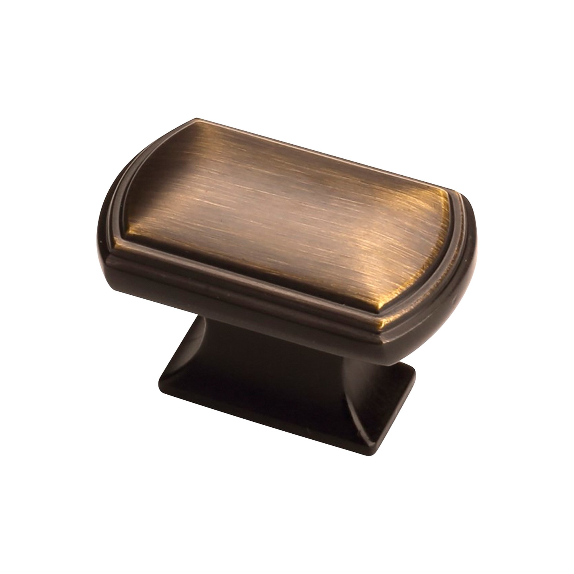 Sapphire Bolt Series Cabinet Knobs — 5-Pk., Rectangular, Medium Aged Bronze Finish, Model# SP-3181-K-MAB-5