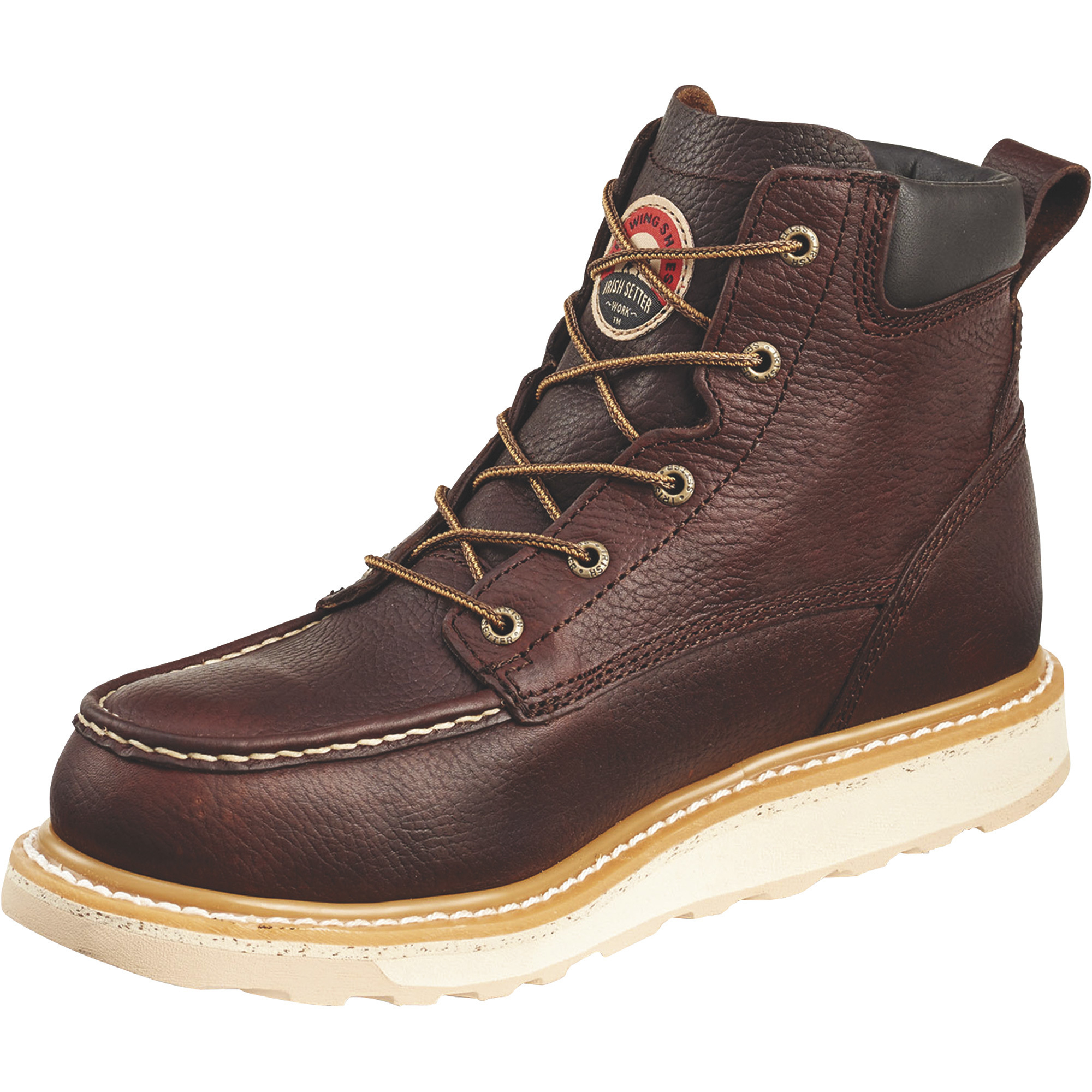 Irish Setter by Red Wing Men's 6in. Waterproof Aluminum Moc Toe Work Boots  -- Brown, Size 7