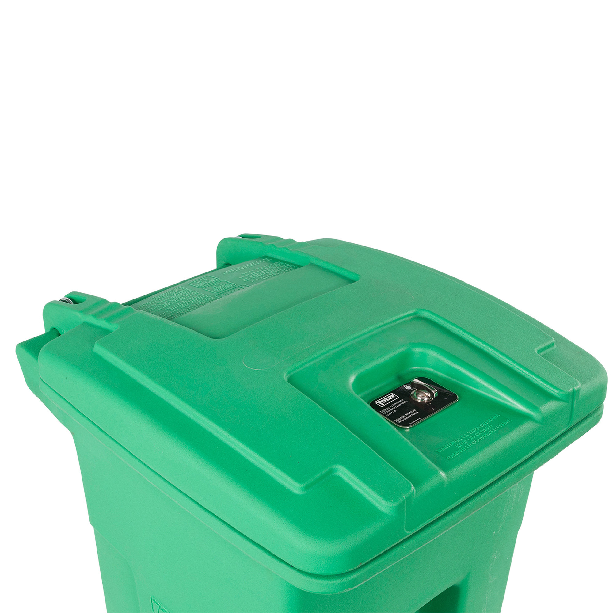 Toter RND32-B0960 32 Gallon Green Round Trash Can