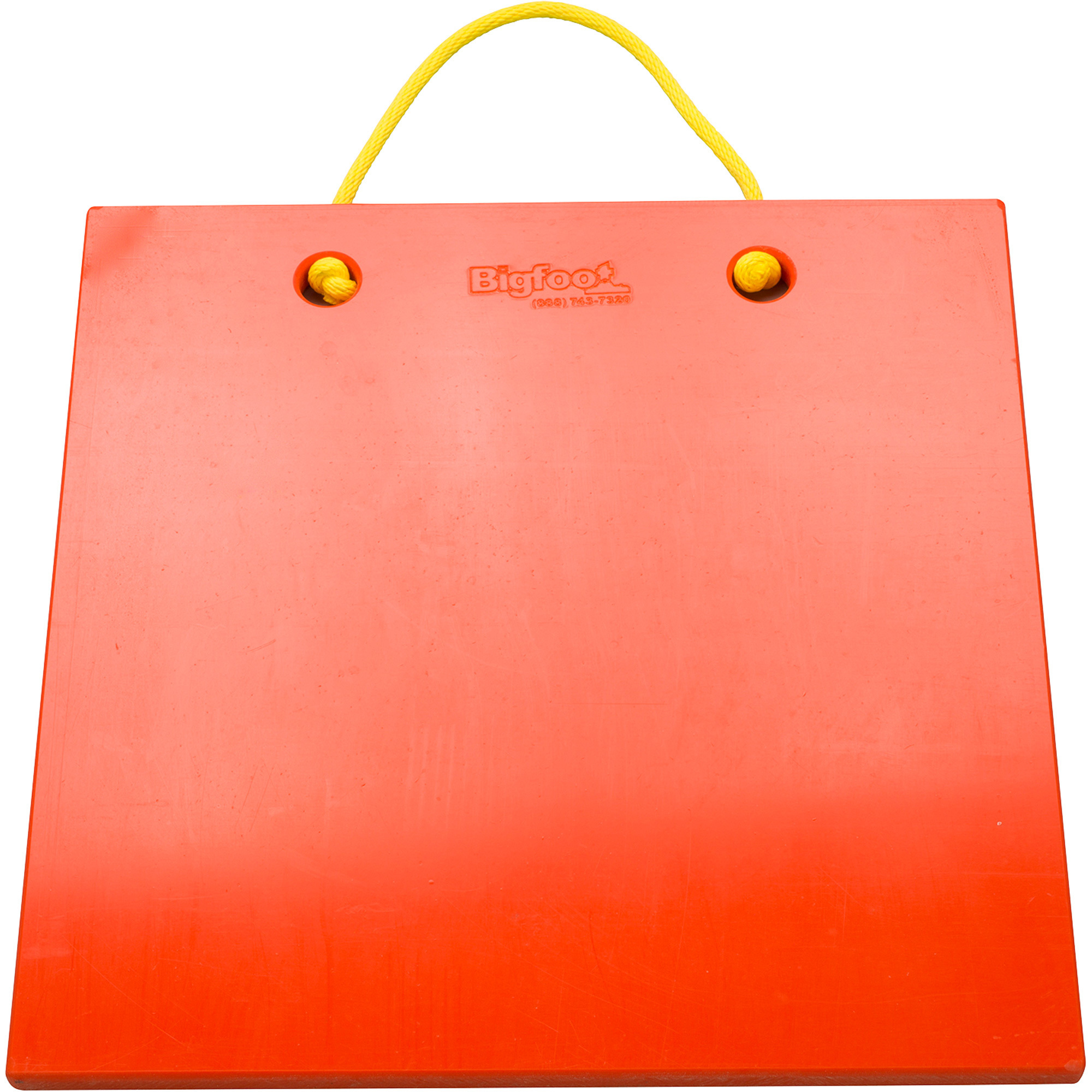 Bigfoot Outrigger Pad, Safety Orange, 24in.L x 24in.W x 2in. Thick, Model# P242420SO