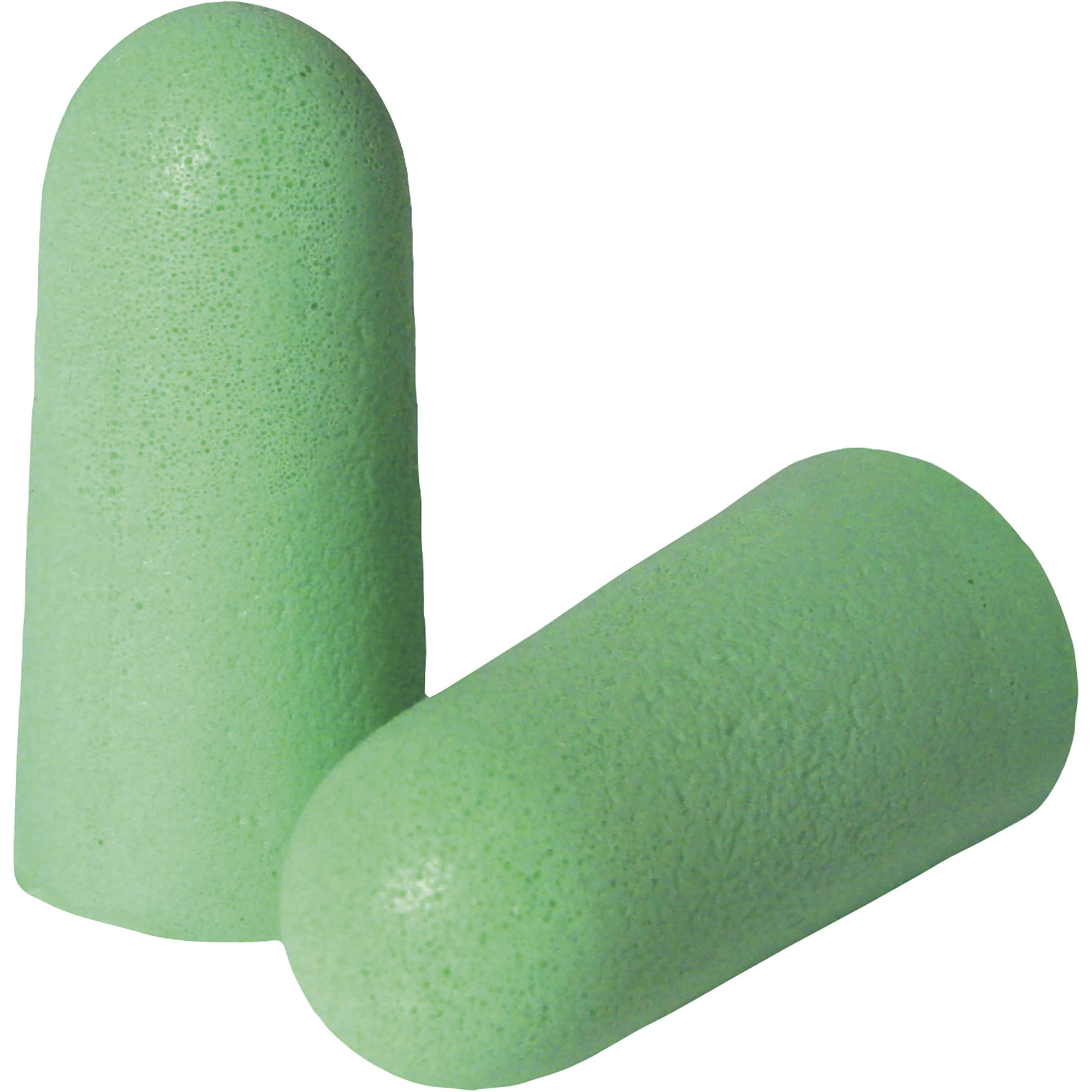 Radians Disposable Foam Earplugs — NRR 33dB, 250 Pairs, Green, Model