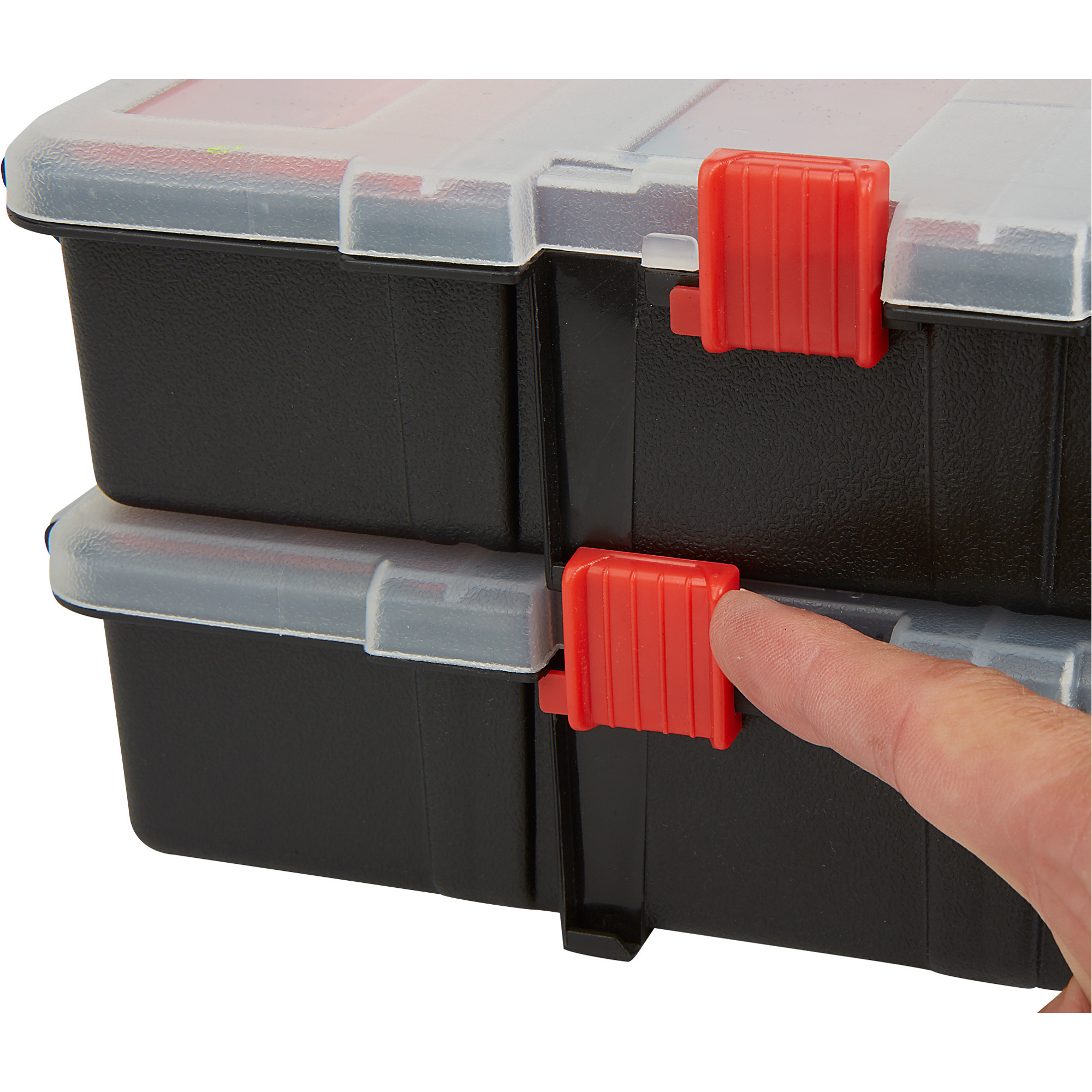 Ironton Heavy-Duty Plastic Storage Bins, 4-Pc. Set, 5in.H, Model