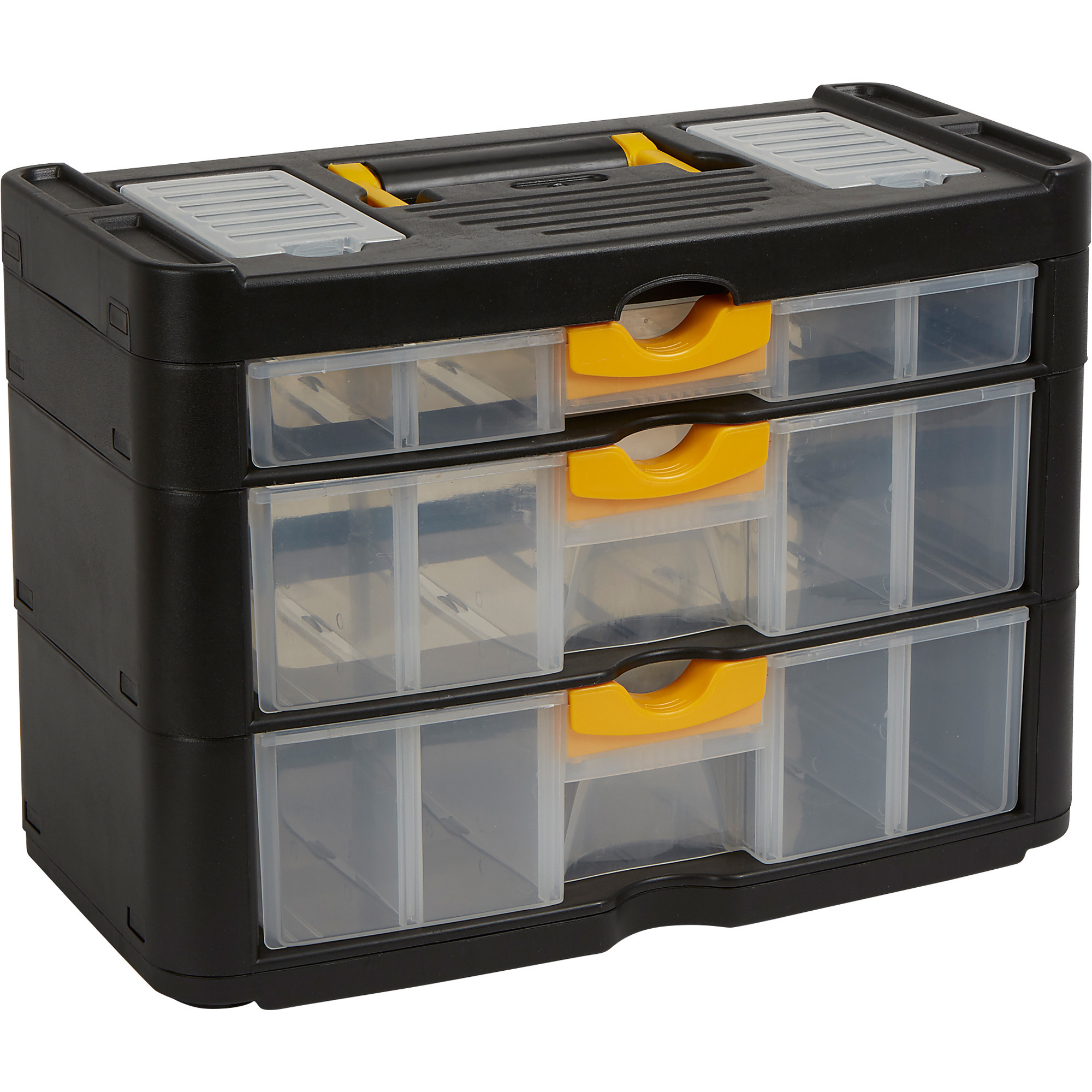 X-Space 4-Drawer Portable Storage Box — 15 11/16in.W x 7 11/16in.D x 11  7/32in.H