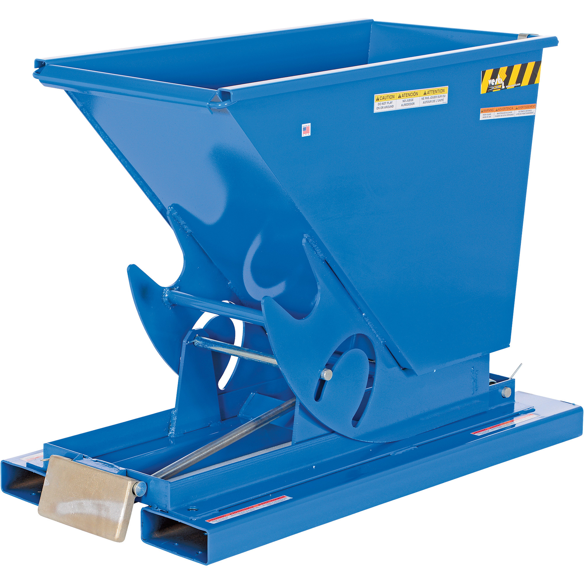 Vestil SelfDumping Steel Hopper — Bumper Release, 6,000lb. Capacity