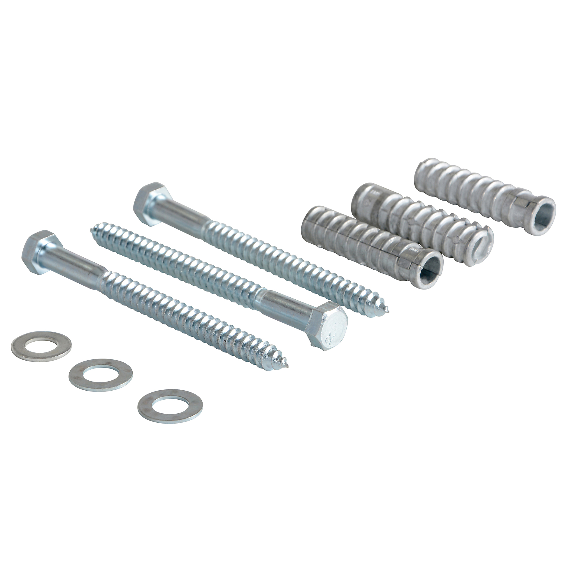 Vestil Car Stop Hardware Kit for Concrete - Includes All Necessary Hardware, Model# CS-33-KIT-3