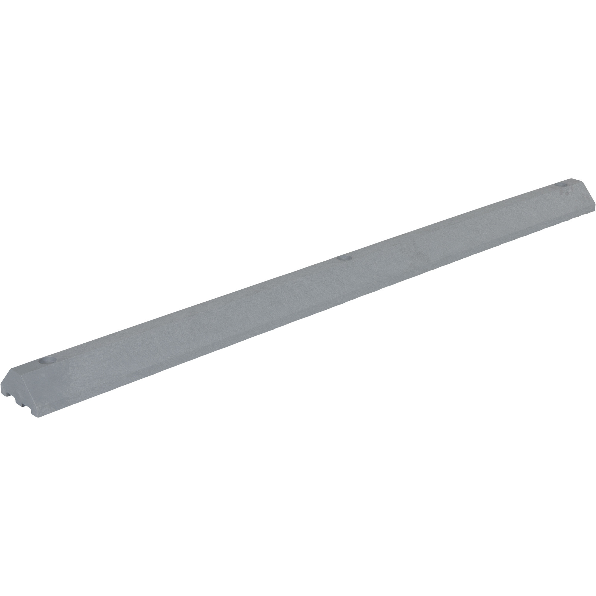 Vestil Car Stop - Lightweight Recycled Plastic, Gray, Model# CS-33-G