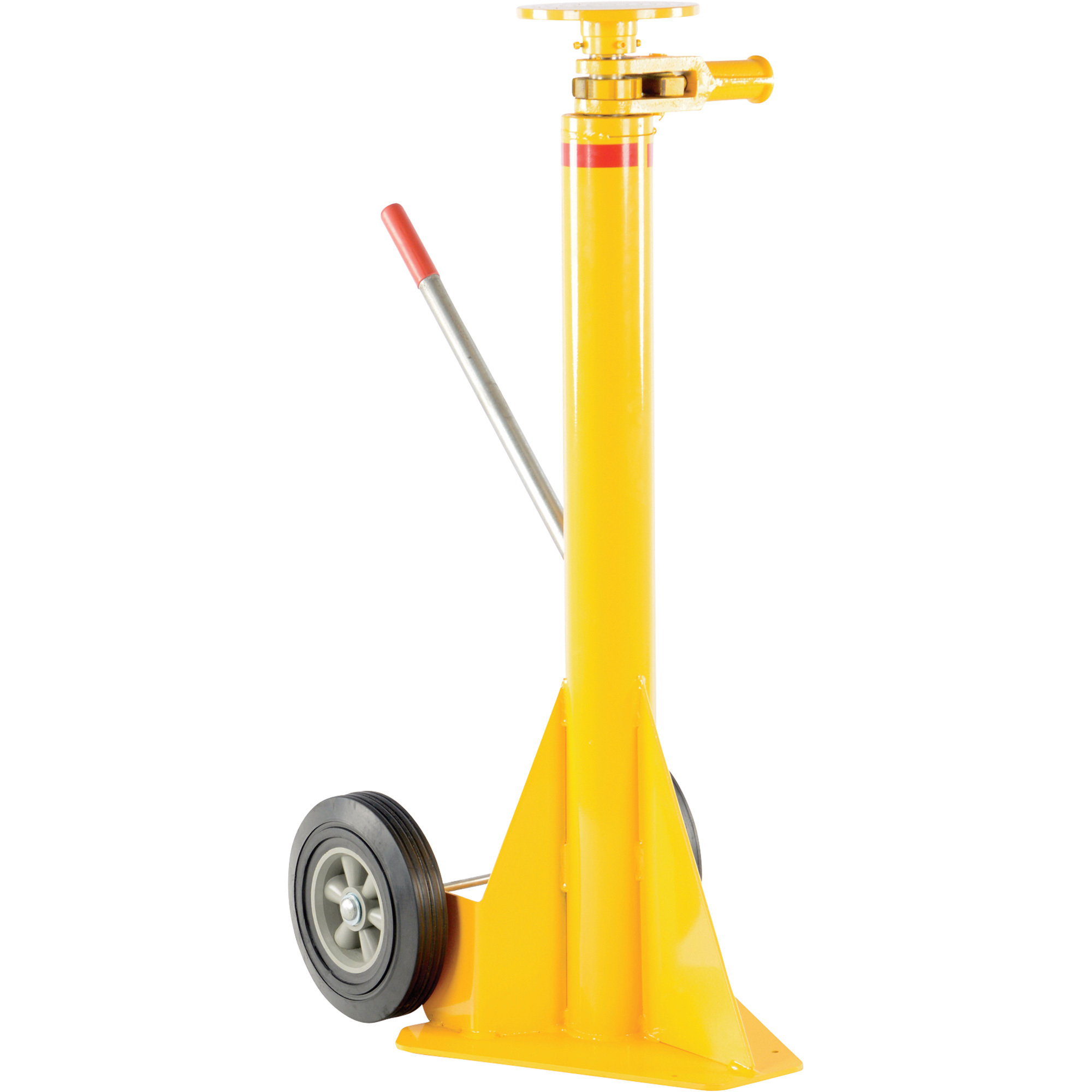Vestil Trailer Stabilizing Jack - 40,000-Lb. Lifting Capacity, 45in. to 57in. Service Range, Safety Yellow, Model# HI-J