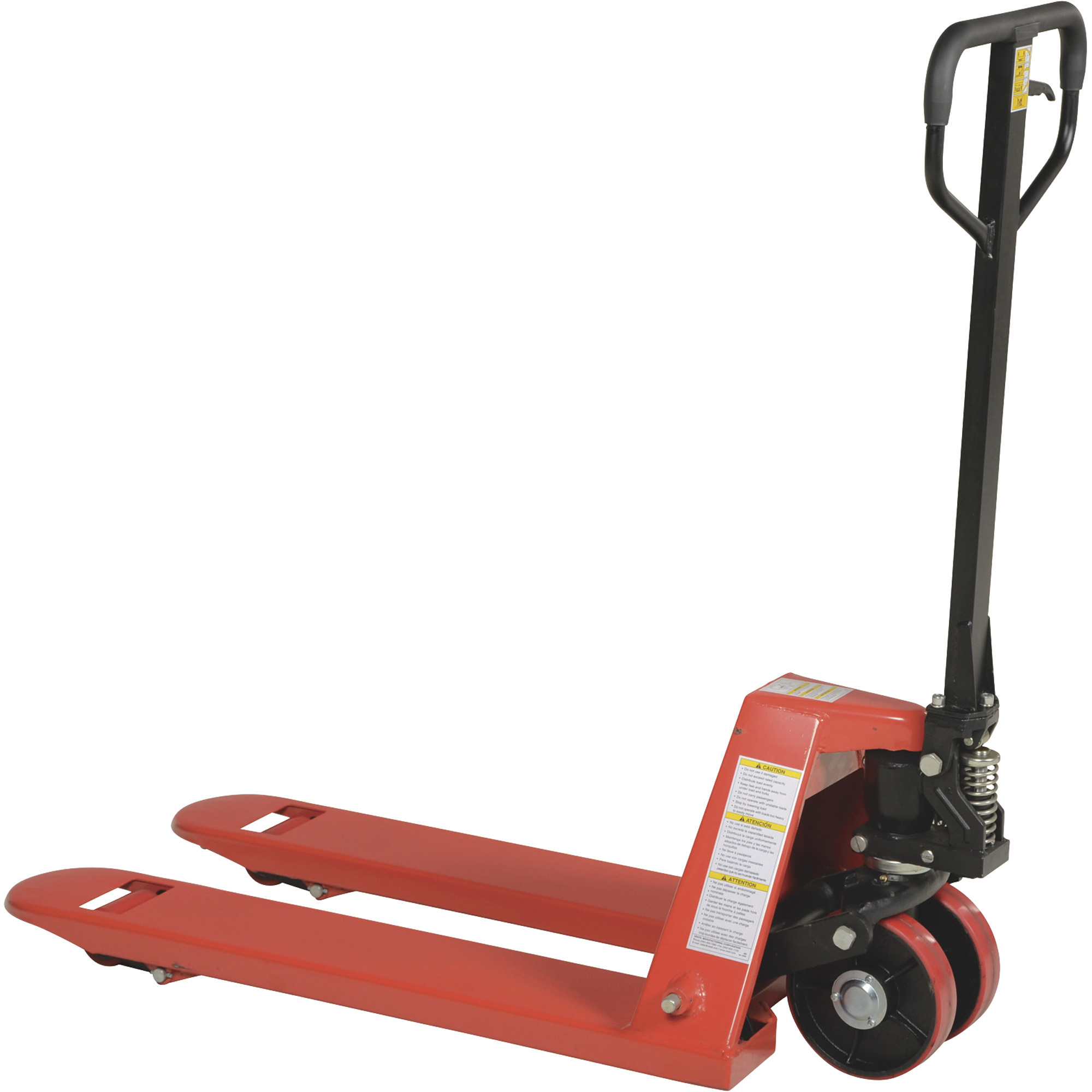Vestil Full-Featured Pallet Truck - 5,500-Lb. Capacity, Poly-On-Steel Wheels, 36in.L x 20in.W Forks, Model# PM5-2036