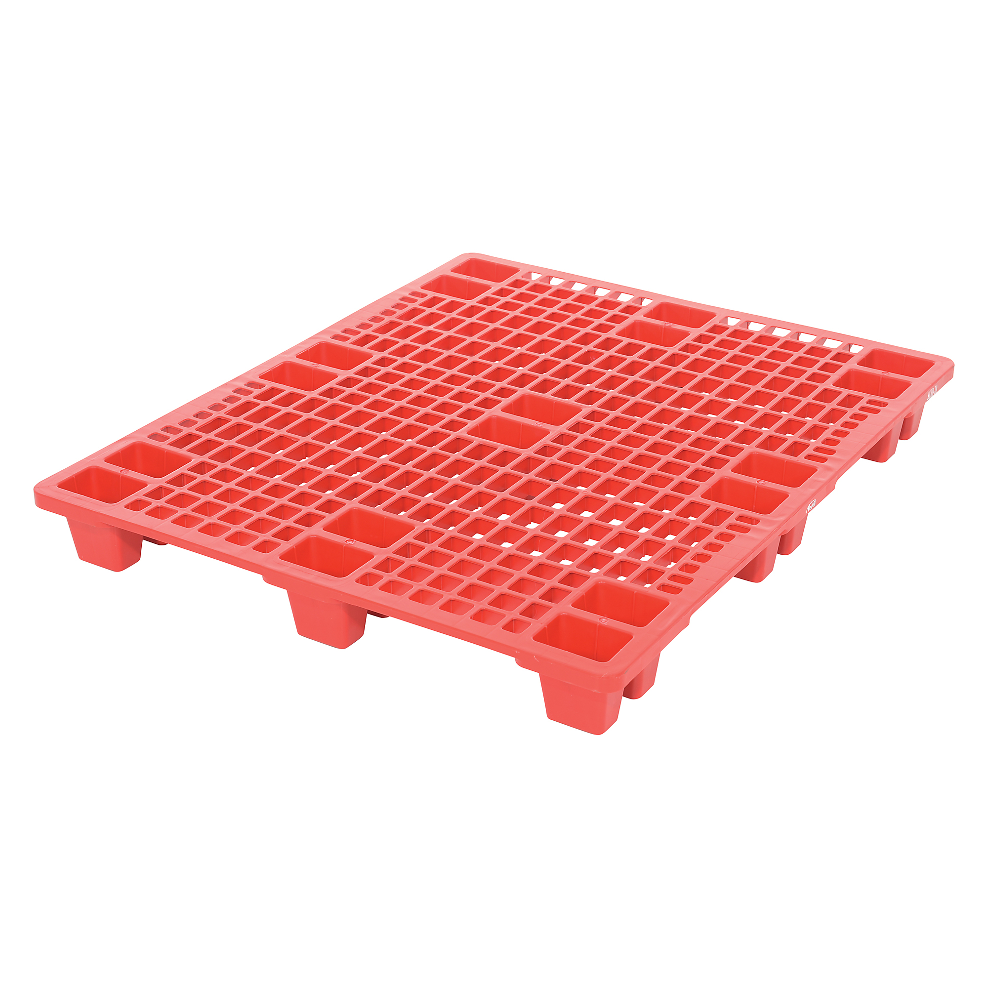 Vestil Plastic Skid - 3,300-Lb. Capacity, Virgin Polyethylene, Red, Model# SKID-20