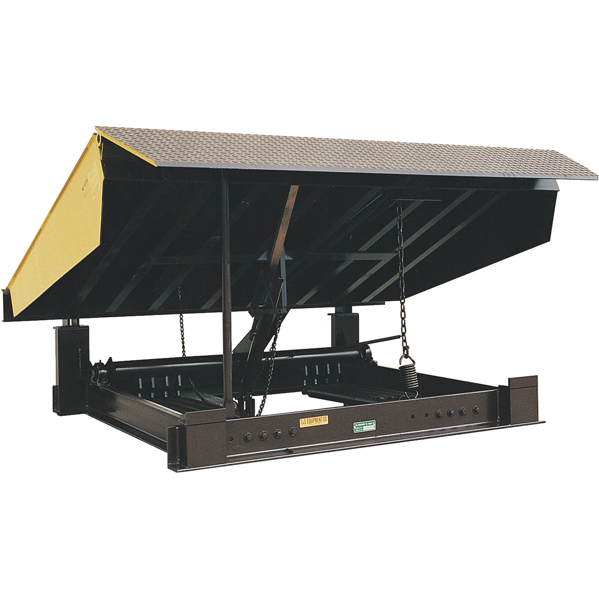 Vestil Pull Chain Mechanical Dock Leveler - 25,000-Lb. Capacity, 5ft.4in. x 6ft., Heavy-Duty Steel, Model# RR-65-25