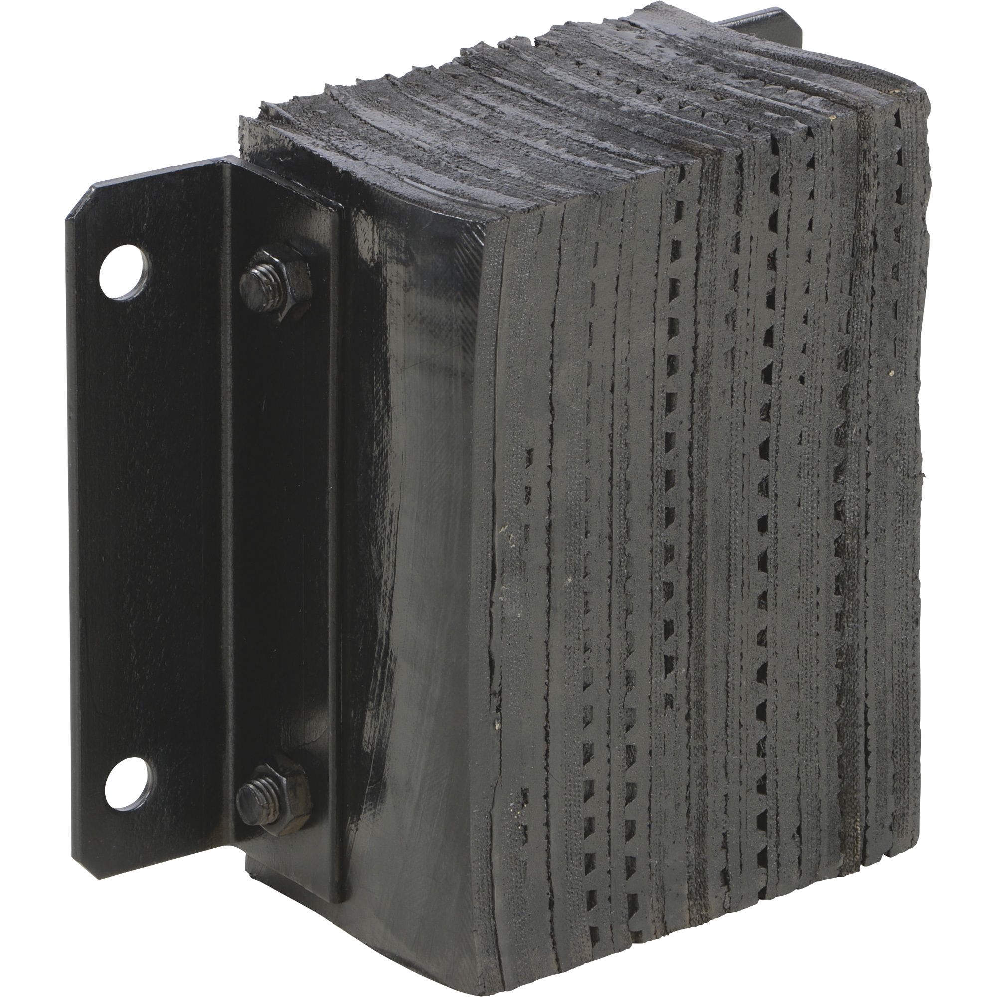 Vestil Laminated Dock Bumper - 14.5in.W x 6in.D x 12in.H, Reinforced Rubber, Model# 1212-6