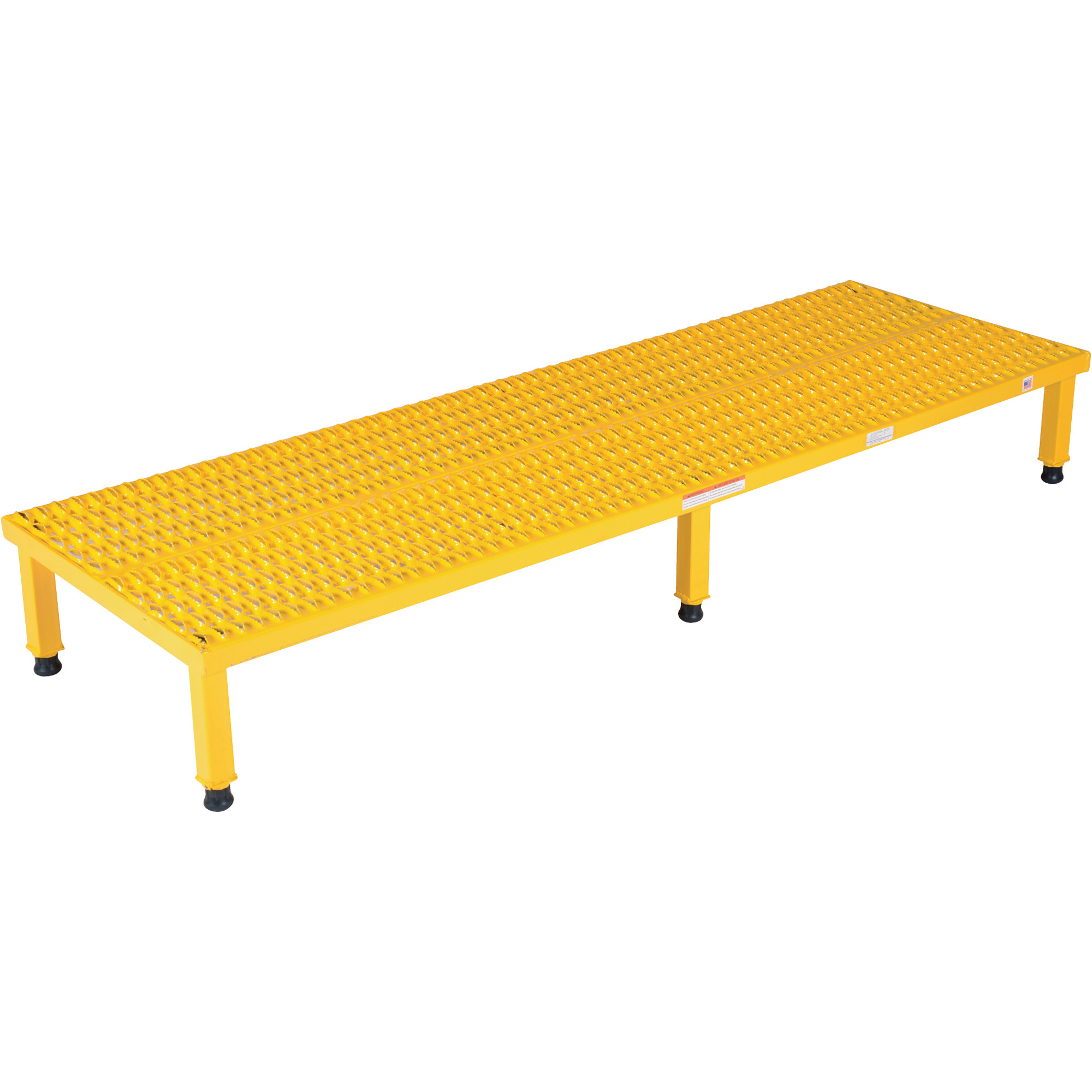 Vestil, Steel Adjustable Work-Mate Stand 60 In. x 23-1/2 In. x 10-1/2 In. 500 Lb. Capacity Yellow, Model# AHW-H-2460