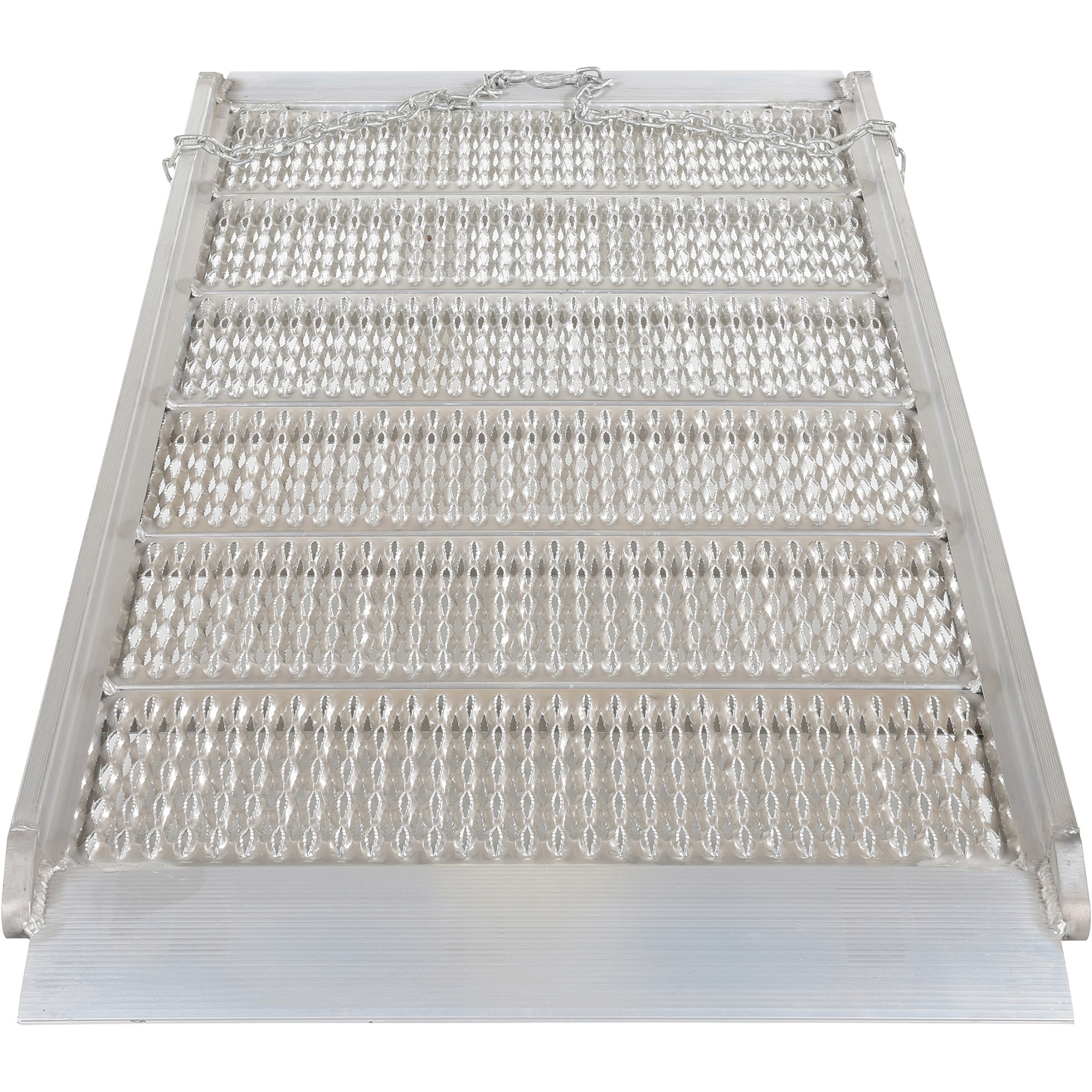 Vestil Aluminum Walk Ramp - 7ft. x 38in., Grating Style, 2in. Safety ...