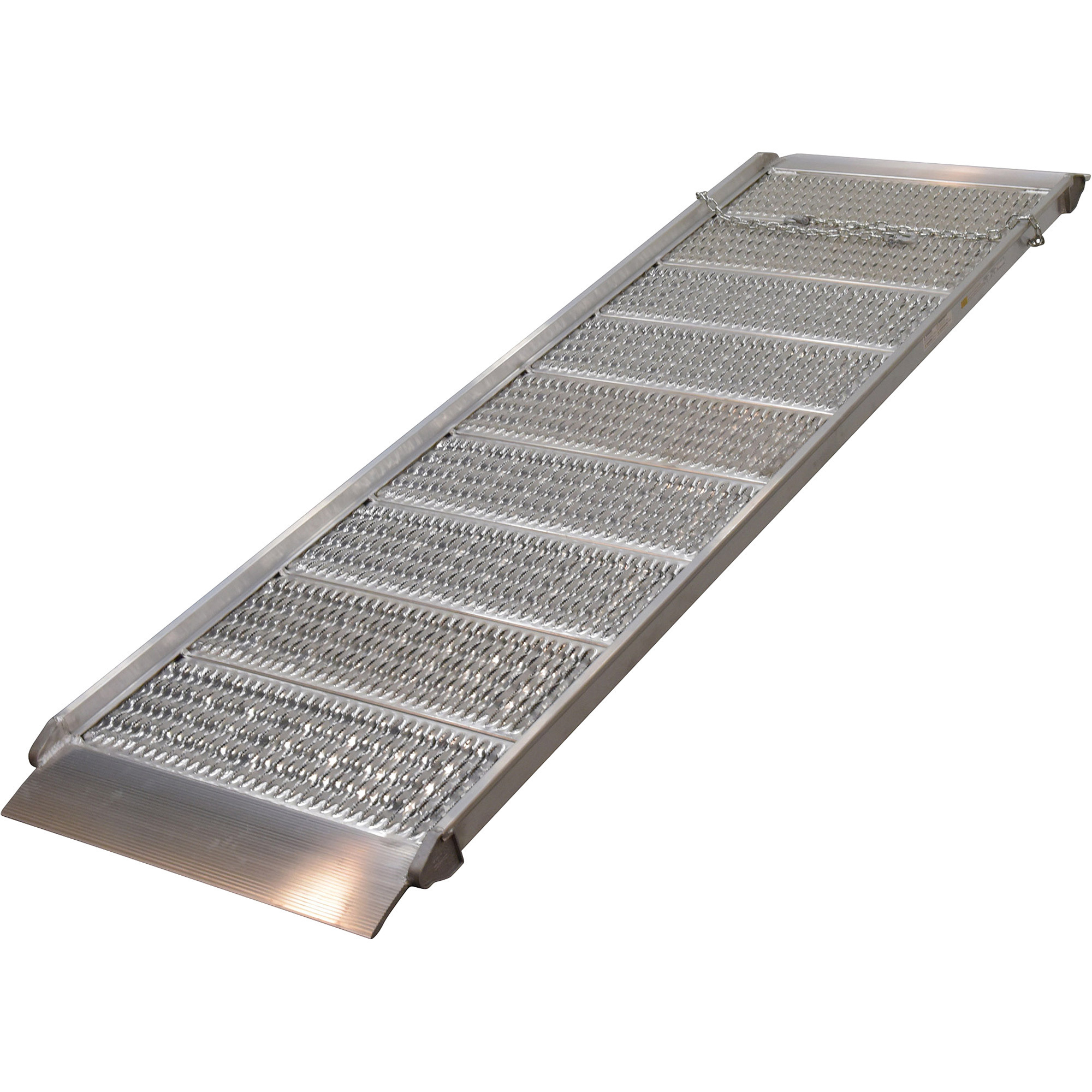 Vestil Aluminum Walk Ramp - Grating Style, 10ft. 1/4in.L x 39 3/8in.W ...