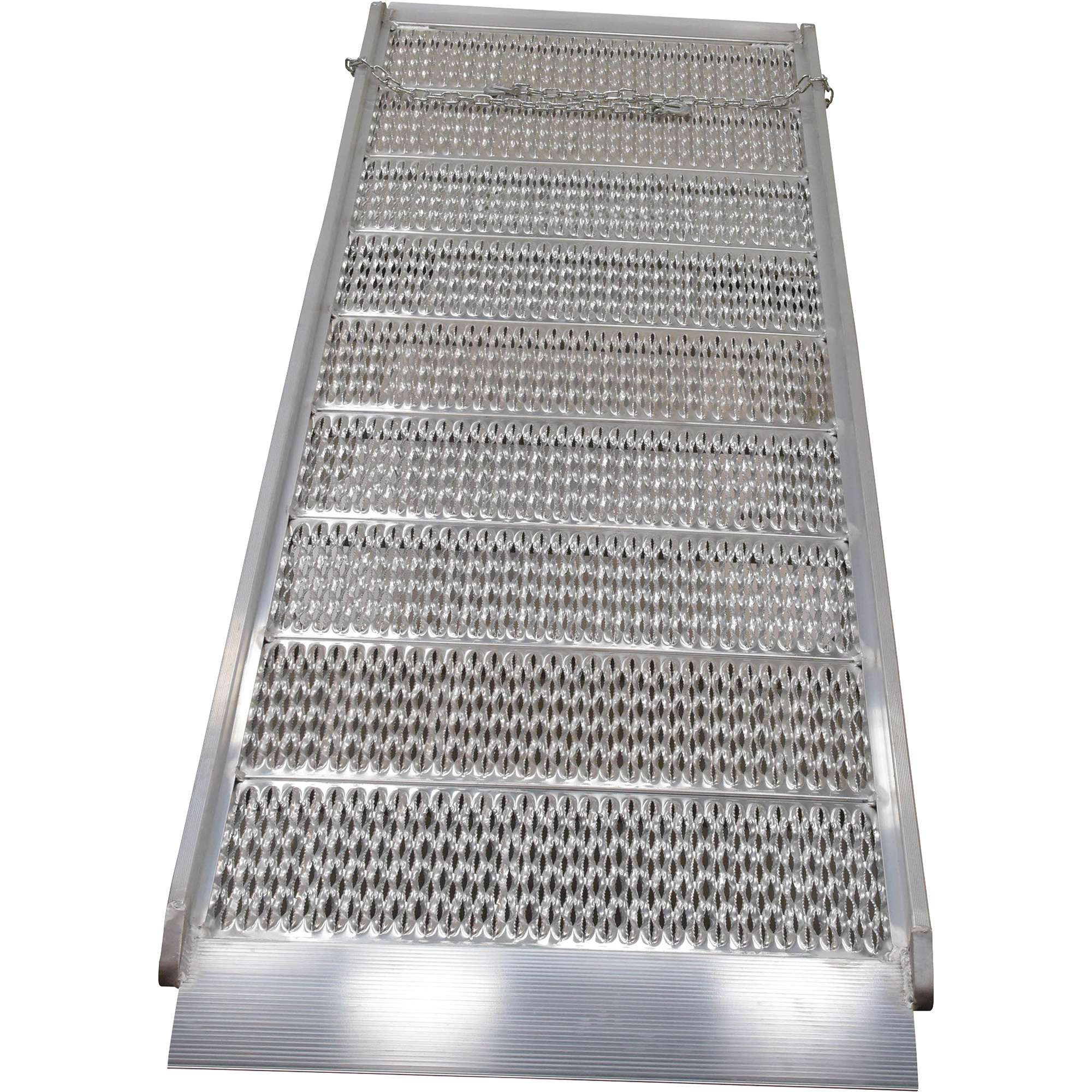 Vestil Aluminum Walk Ramp - Grating Style, 10ft. 1/4in.L x 39 3/8in.W ...