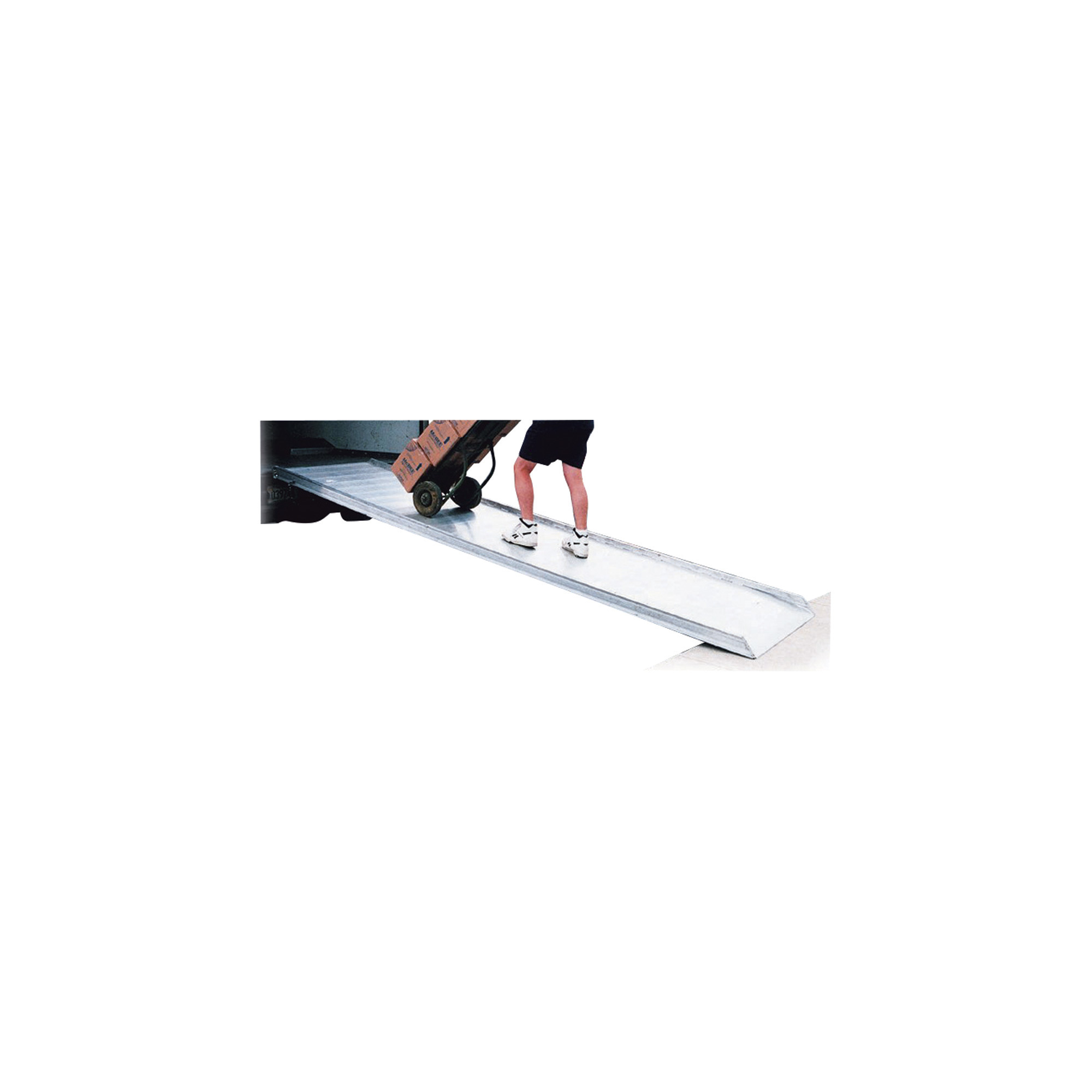 Hook Ramp Example Vestil Aluminum Walk Ramp, Steel-Hook Style, 16ft.13/16in.L x 28in.W ...