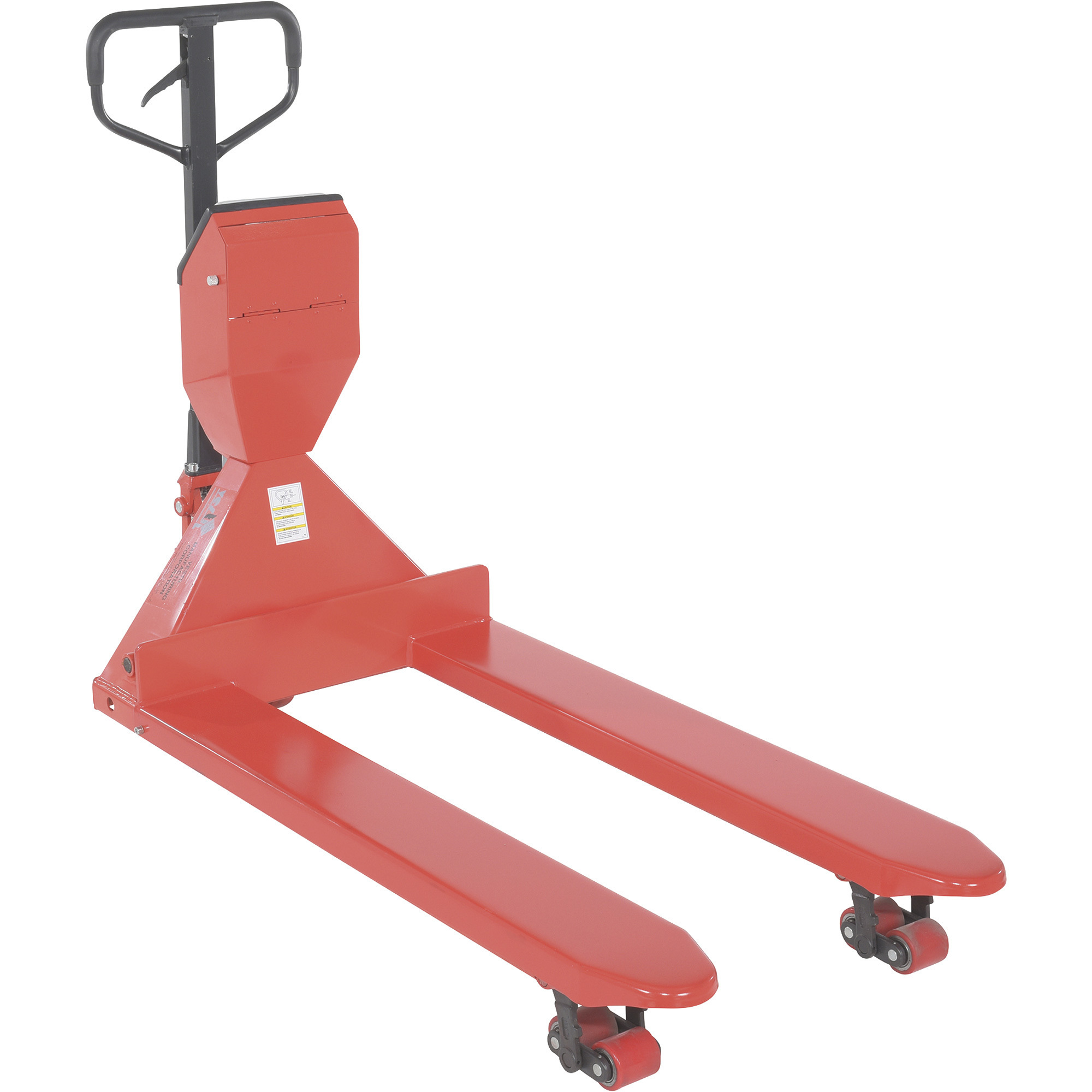 Vestil Low-Profile Pallet Truck - 5,000-Lb. Capacity, Digital Scale, Heavy-Duty Steel, Model# PM-2748-SCL-LP