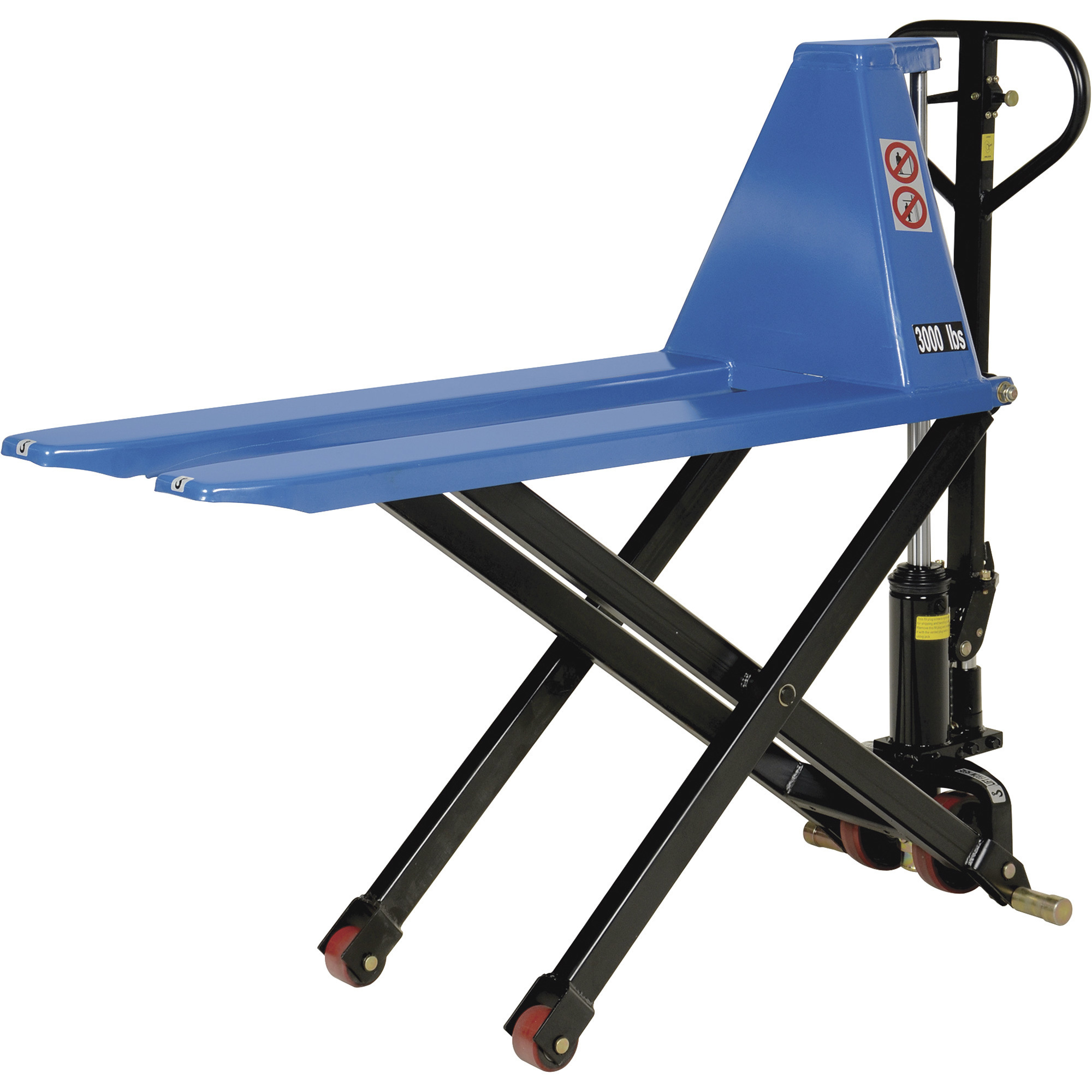 Vestil Tote Lifter - Hand Pump, 3,000-Lb. Capacity, Steel Construction, Model# L-220-HD