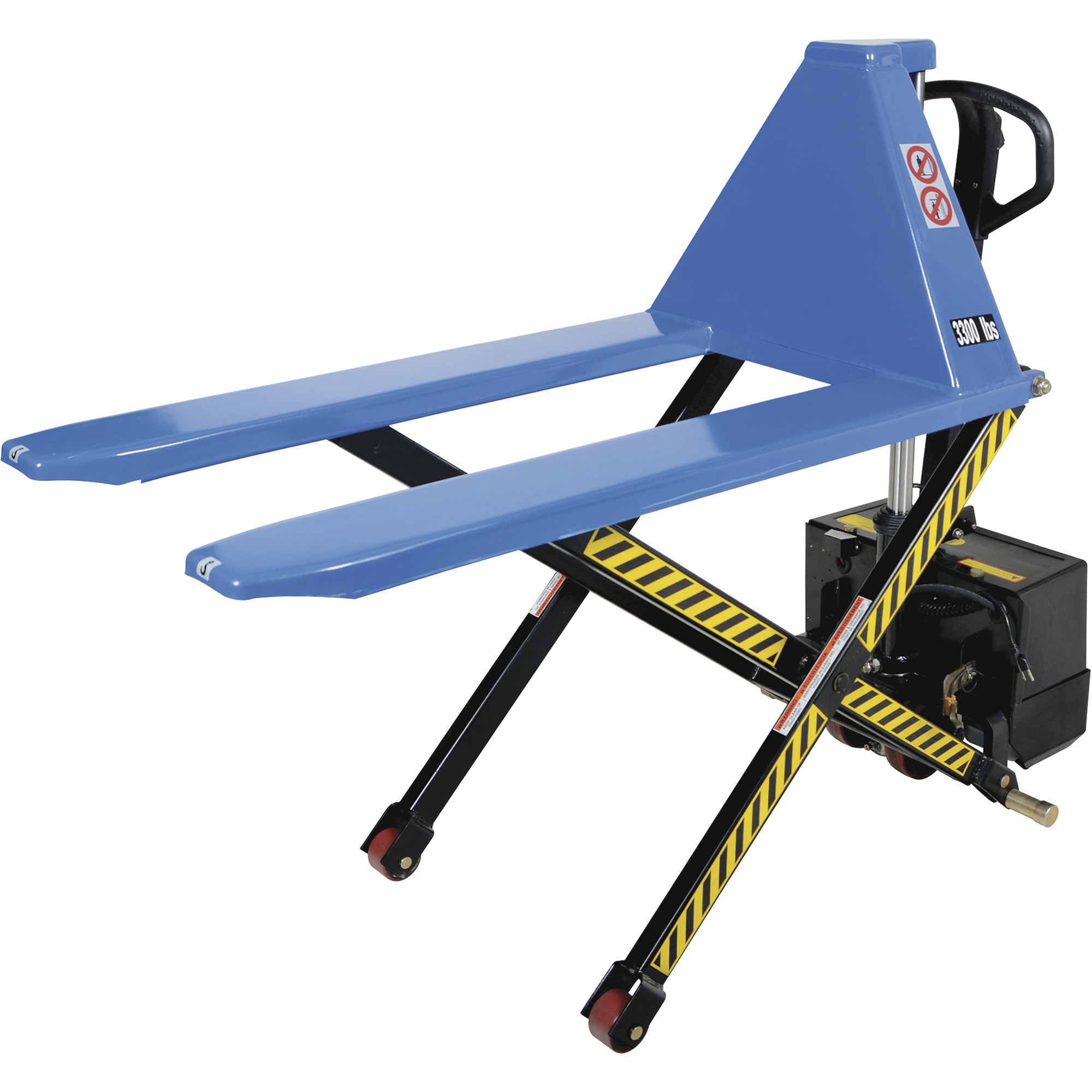 Vestil Heavy-Duty Tote Lifter - DC Powered, 3,000-Lb. Capacity, Steel Construction, Model# L-270-DC-HD