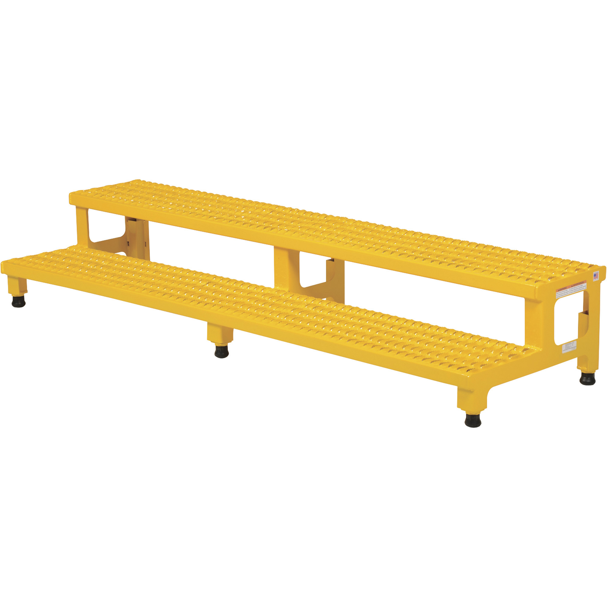 Vestil Adjustable Step-Mate Stand - 72in.W x 24in.D, Steel, 500-Lb. Capacity, Model# ASP-72